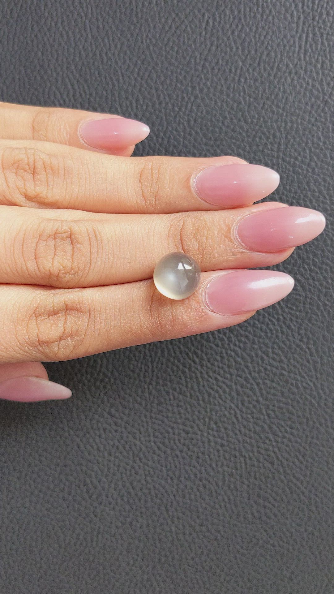 7.44 Ct. Cabochon Moonstone from Ceylon (Sri Lanka) Size Video