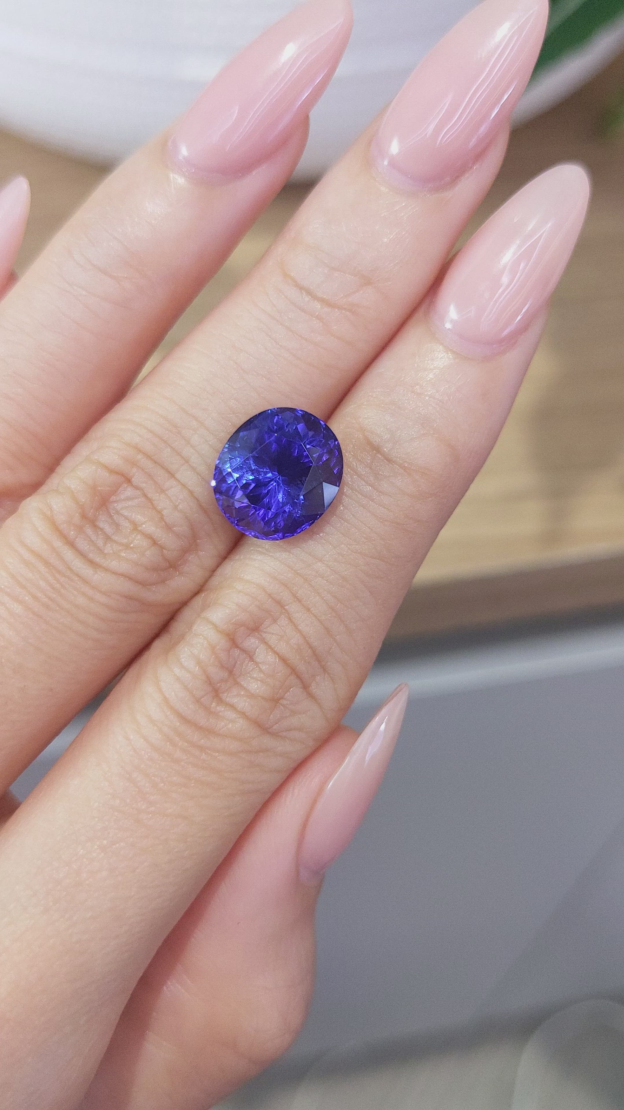 6.65 Ct. Tanzanite from Tanzania Size Video