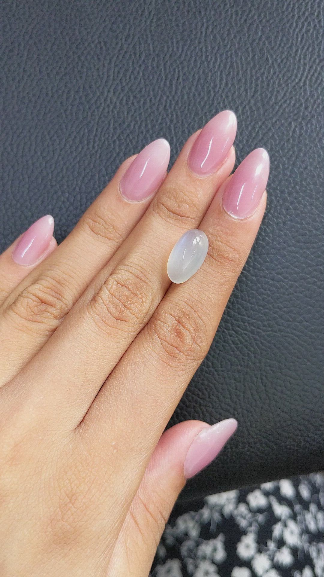 7.07 Ct. Cabochon Moonstone from Ceylon (Sri Lanka) Size Video