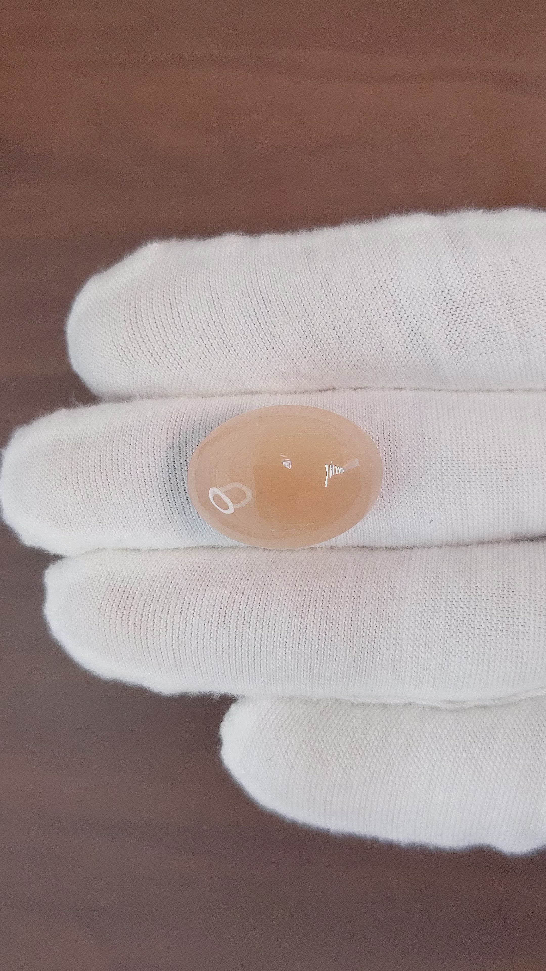 22.28 Ct. Cabochon Moonstone from Ceylon (Sri Lanka) Size Video