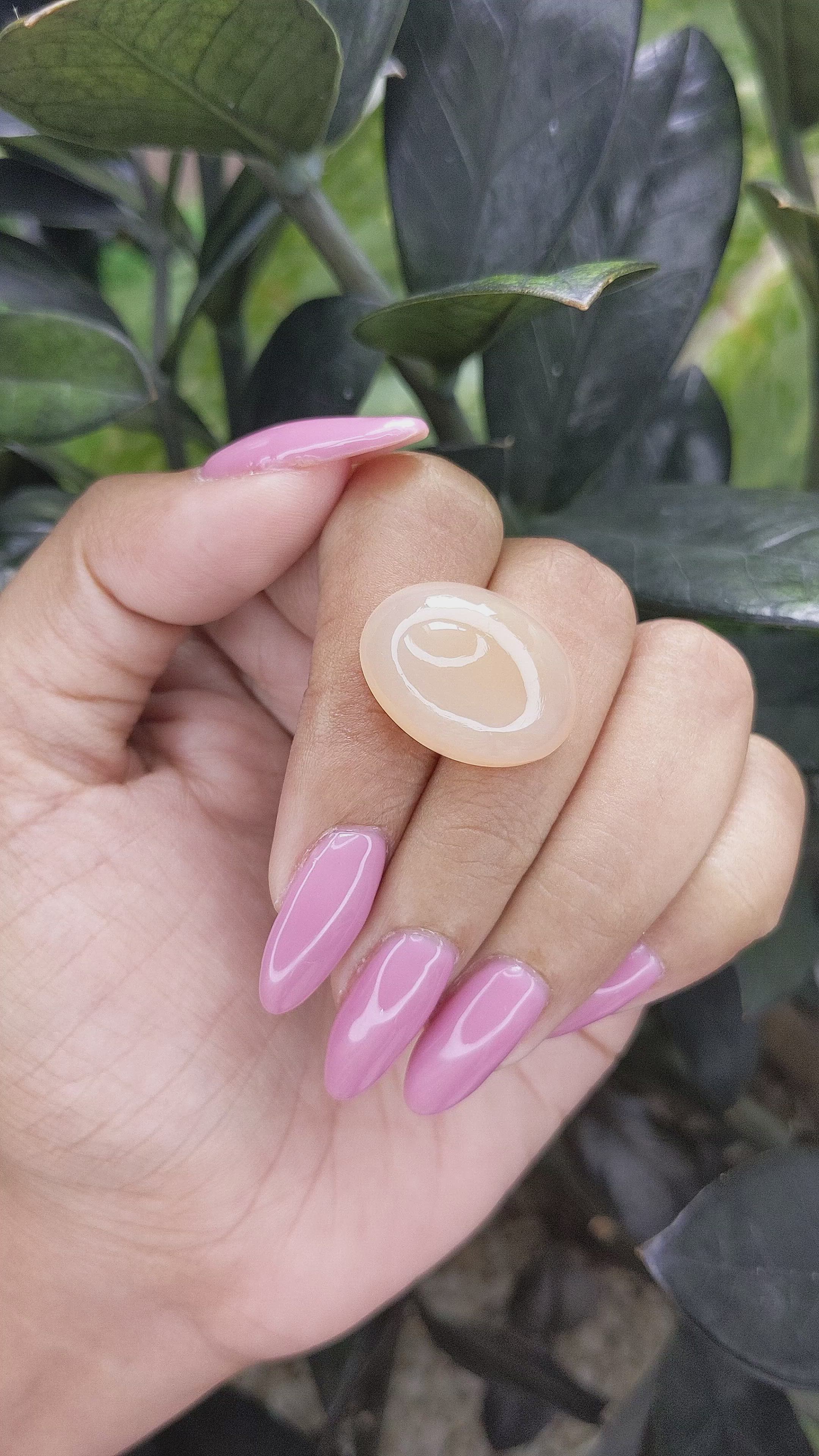 22.28 Ct. Cabochon Moonstone from Ceylon (Sri Lanka) Size Video