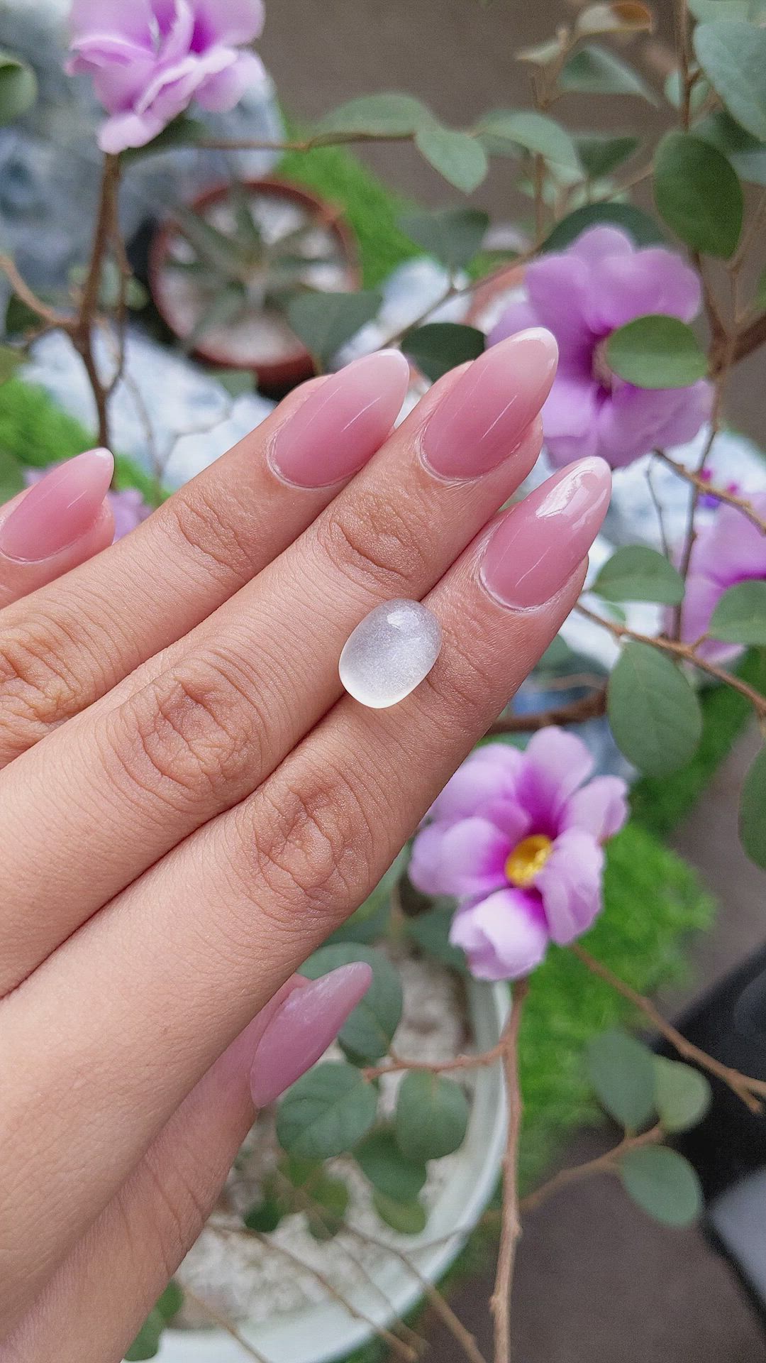 6.25 Ct. Cabochon Moonstone from Ceylon (Sri Lanka) Size Video