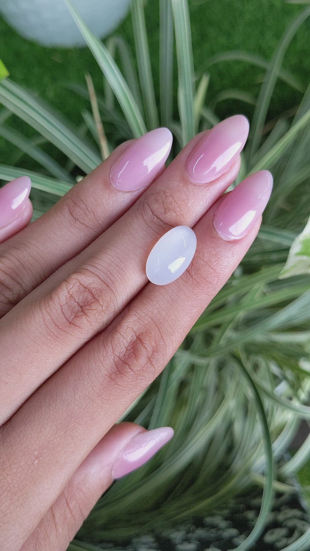 6.47 Ct. Cabochon Moonstone from Ceylon (Sri Lanka) Size Video