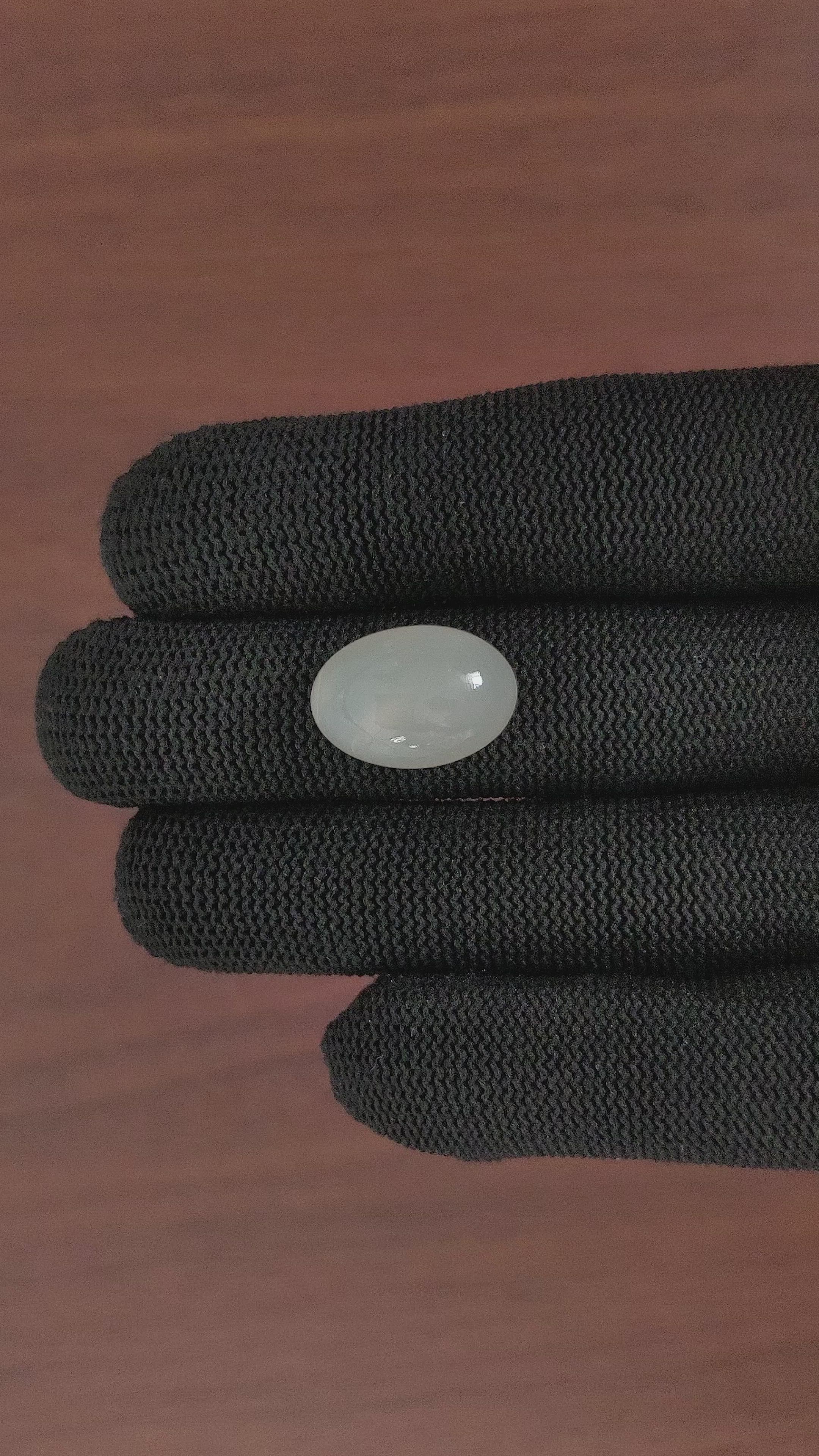 11.47 Ct. Cabochon Moonstone from Ceylon (Sri Lanka) Size Video