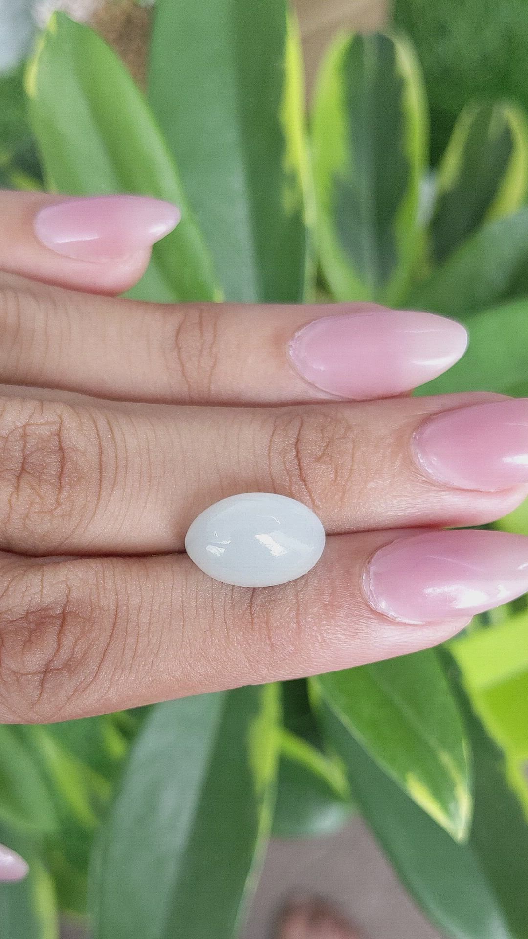 8.79 Ct. Cabochon Moonstone from Ceylon (Sri Lanka) Size Video