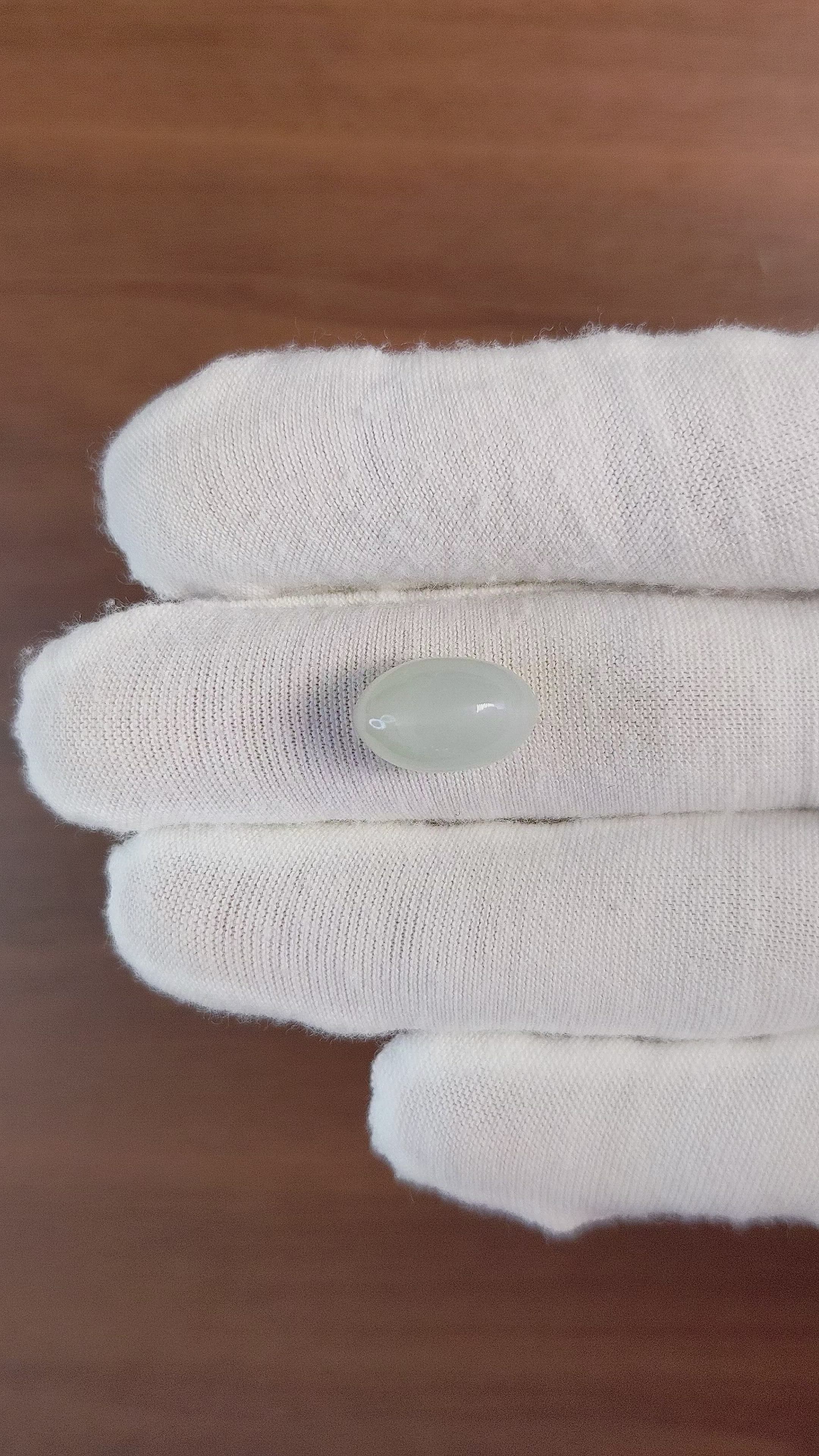 8.79 Ct. Cabochon Moonstone from Ceylon (Sri Lanka) Size Video