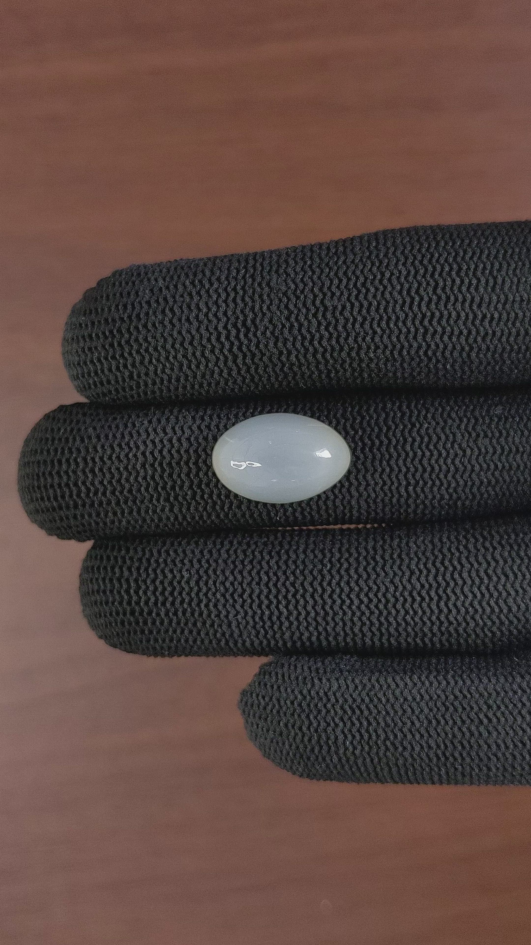 11.44 Ct. Cabochon Moonstone from Ceylon (Sri Lanka) Size Video