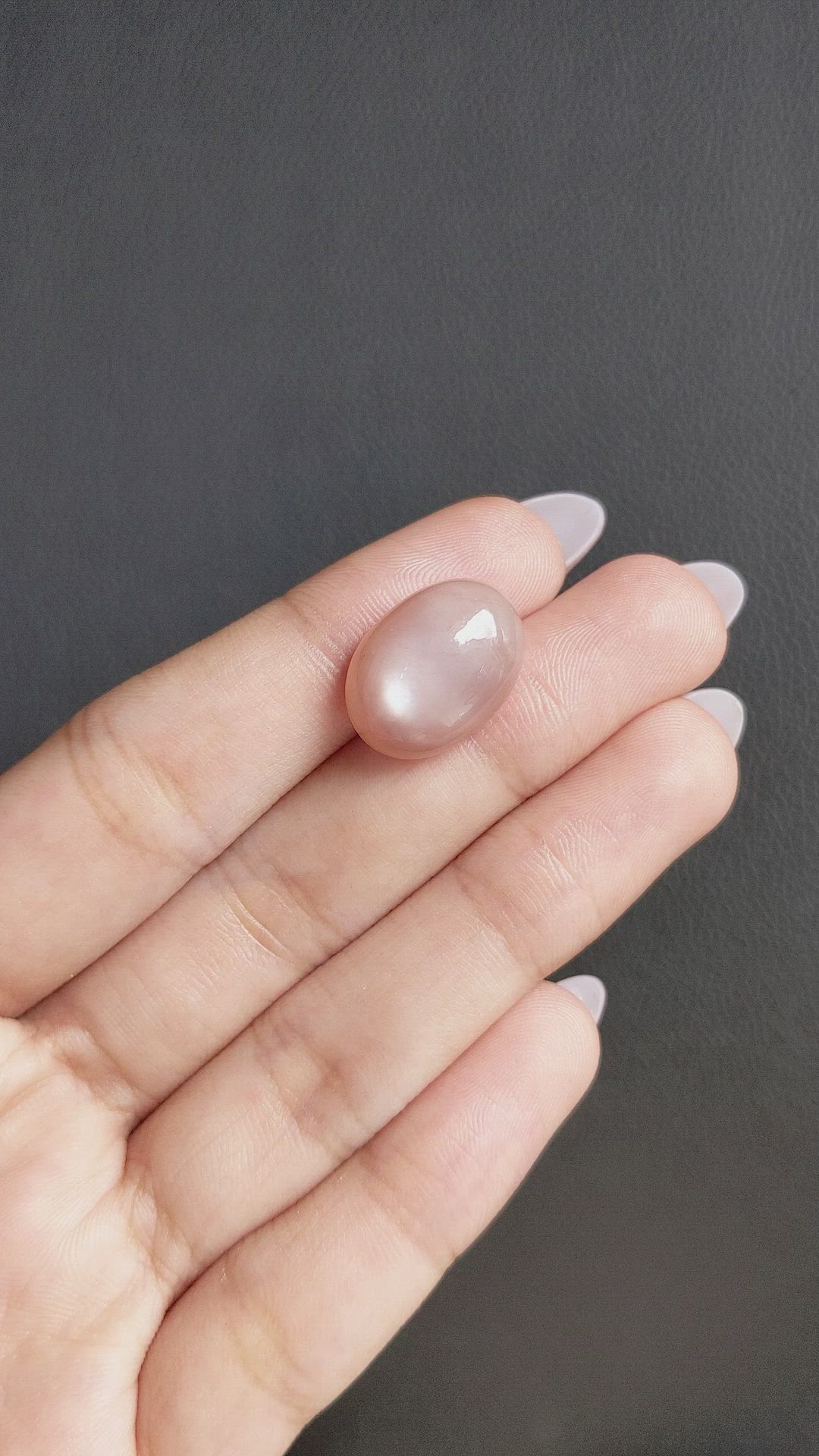 15.63 Ct. Cabochon Moonstone from Ceylon (Sri Lanka) Size Video