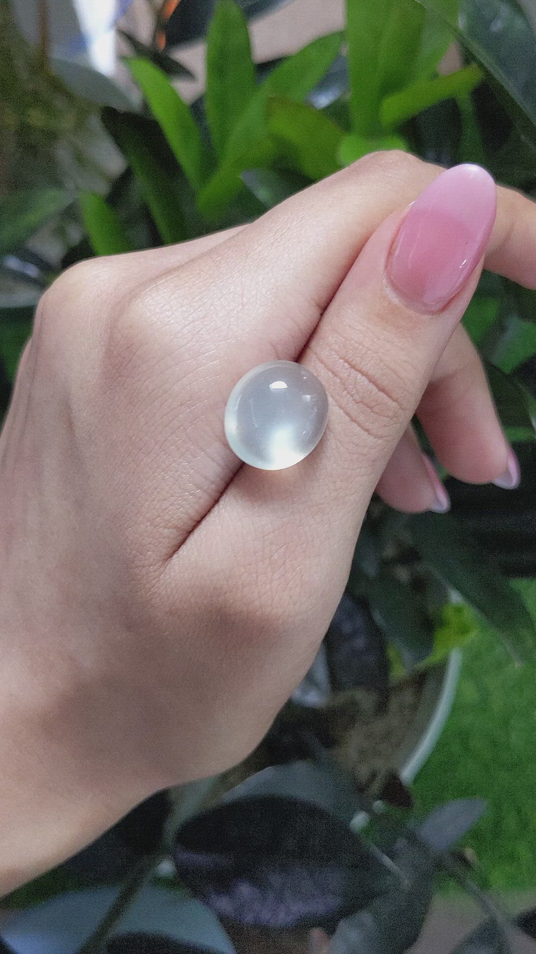 13.45 Ct. Cabochon Moonstone from Ceylon (Sri Lanka) Size Video