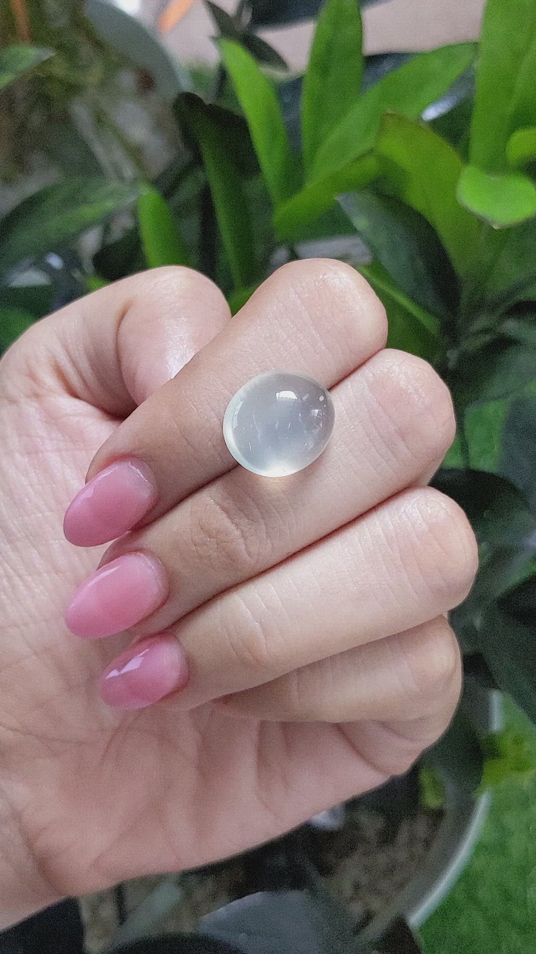 13.45 Ct. Cabochon Moonstone from Ceylon (Sri Lanka) Size Video