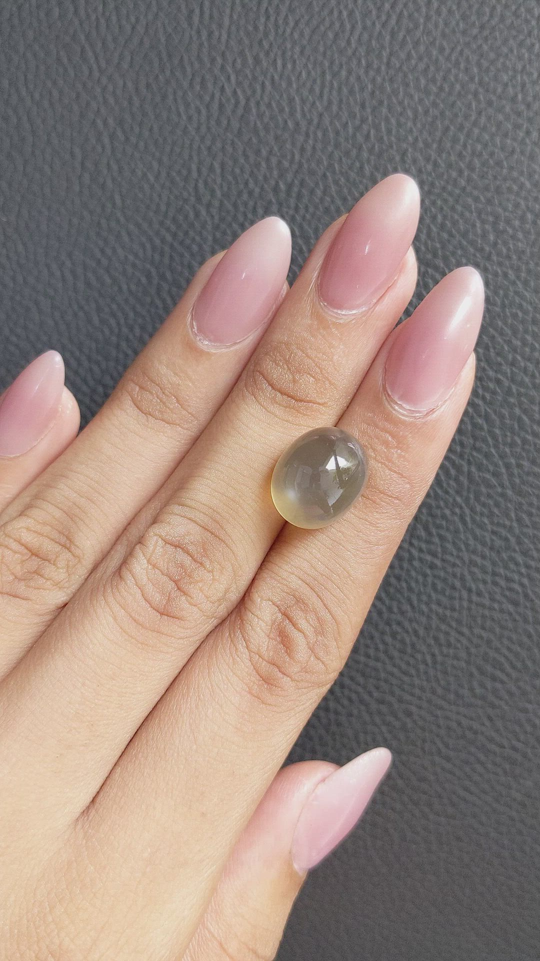 11.26 Ct. Cabochon Moonstone from Ceylon (Sri Lanka) Size Video