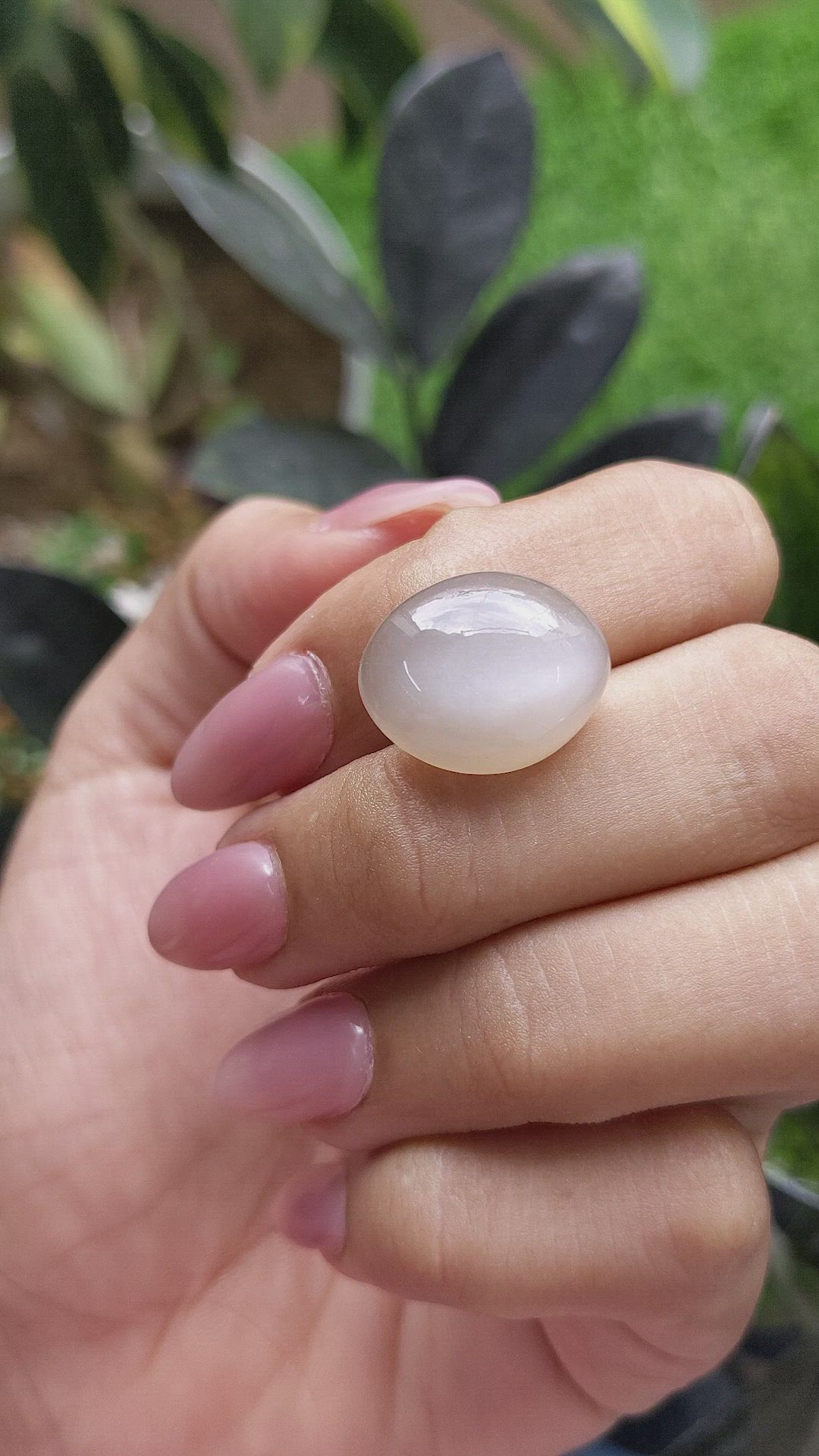 15.36 Ct. Cabochon Moonstone from Ceylon (Sri Lanka) Size Video