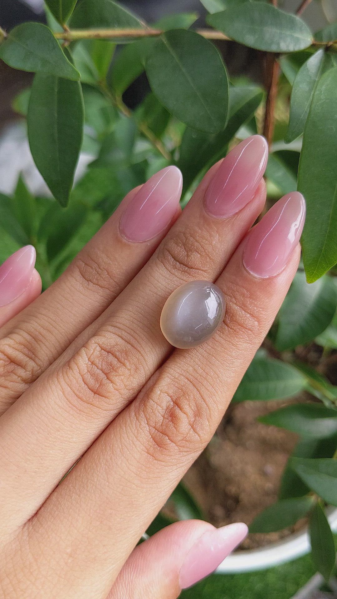 11.54 Ct. Cabochon Moonstone from Ceylon (Sri Lanka) Size Video