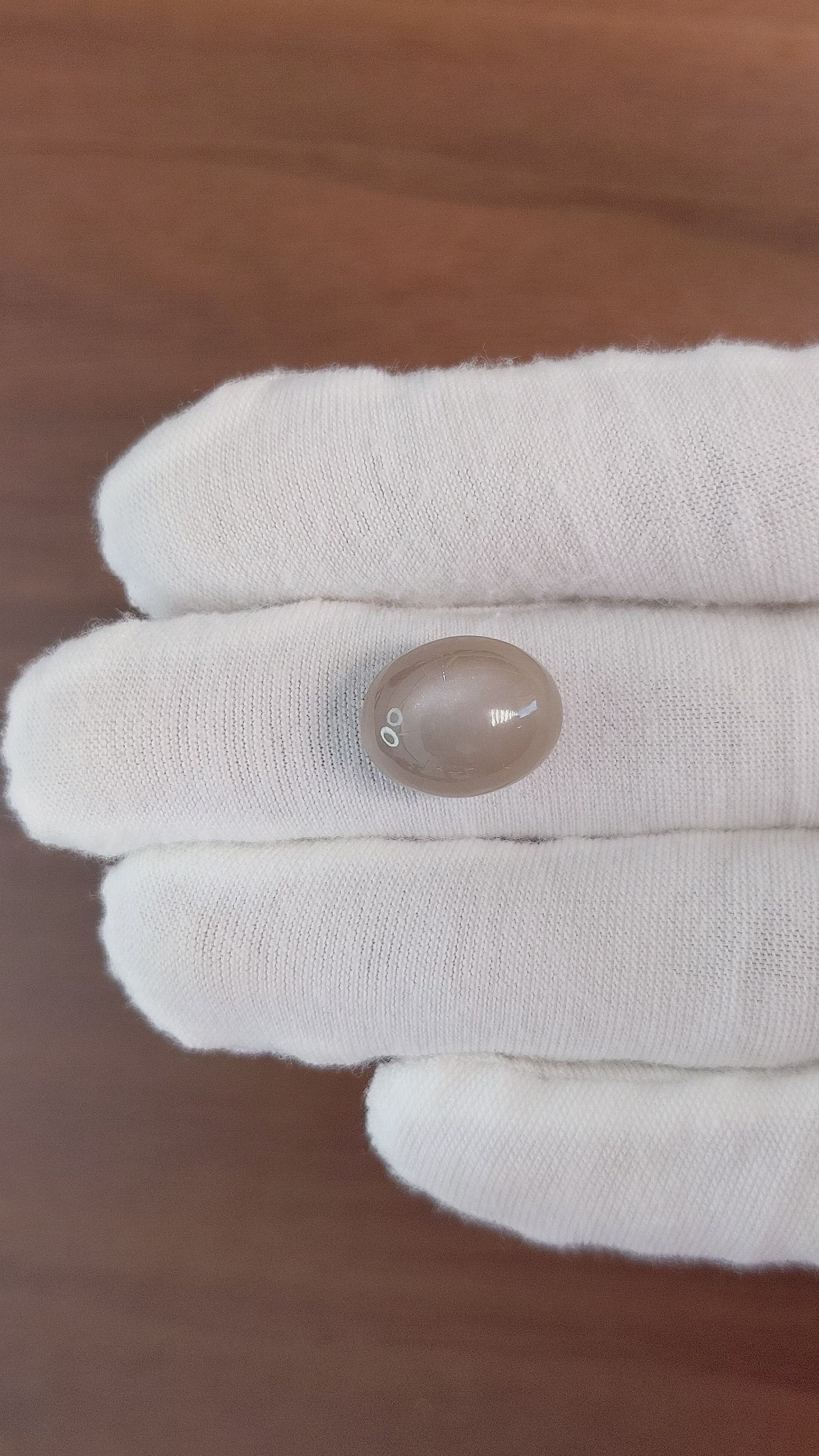 11.54 Ct. Cabochon Moonstone from Ceylon (Sri Lanka) Size Video