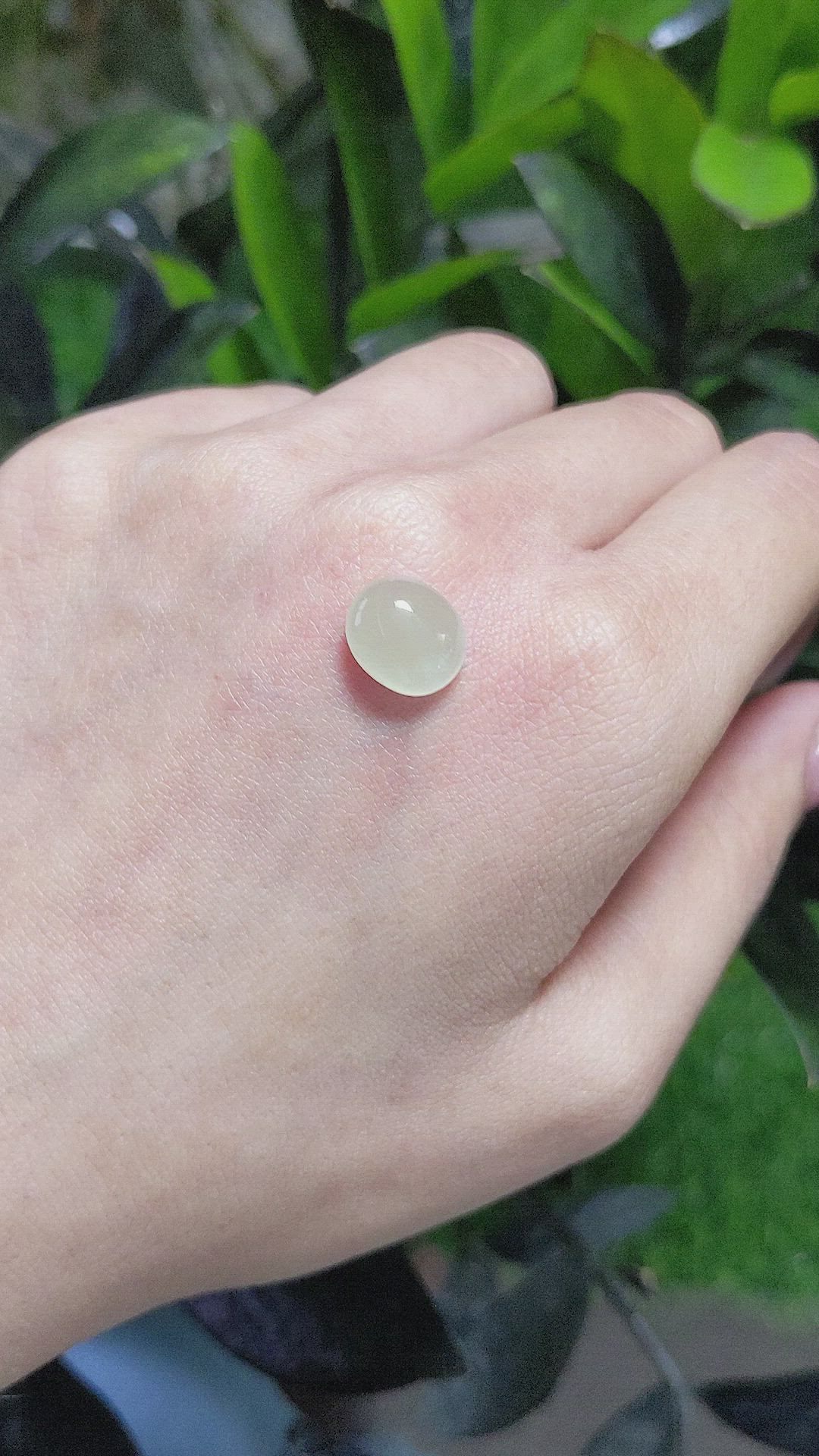 4.31 Ct. Cabochon Moonstone from Ceylon (Sri Lanka) Size Video