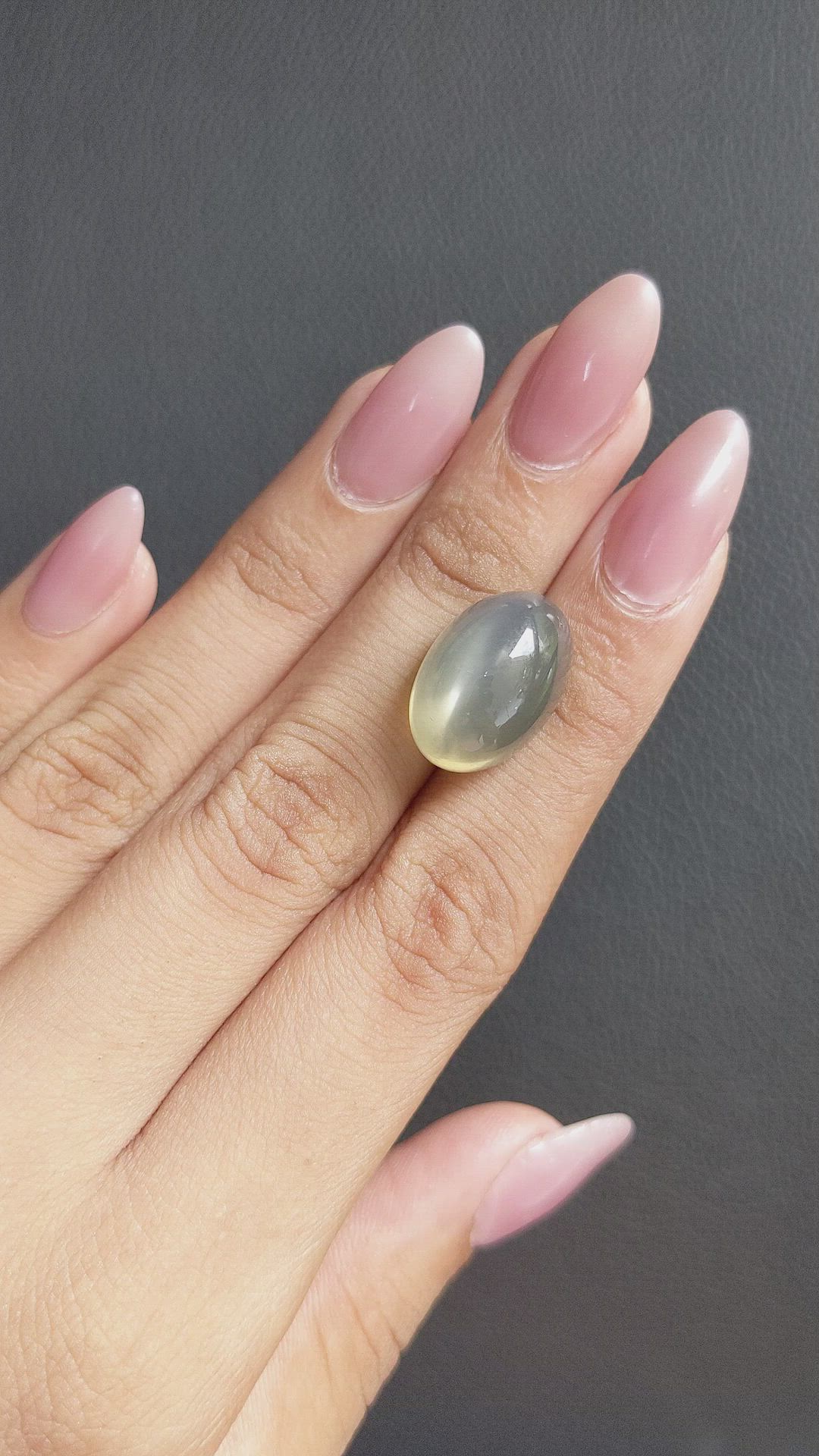 21.23 Ct. Cabochon Moonstone from Ceylon (Sri Lanka) Size Video