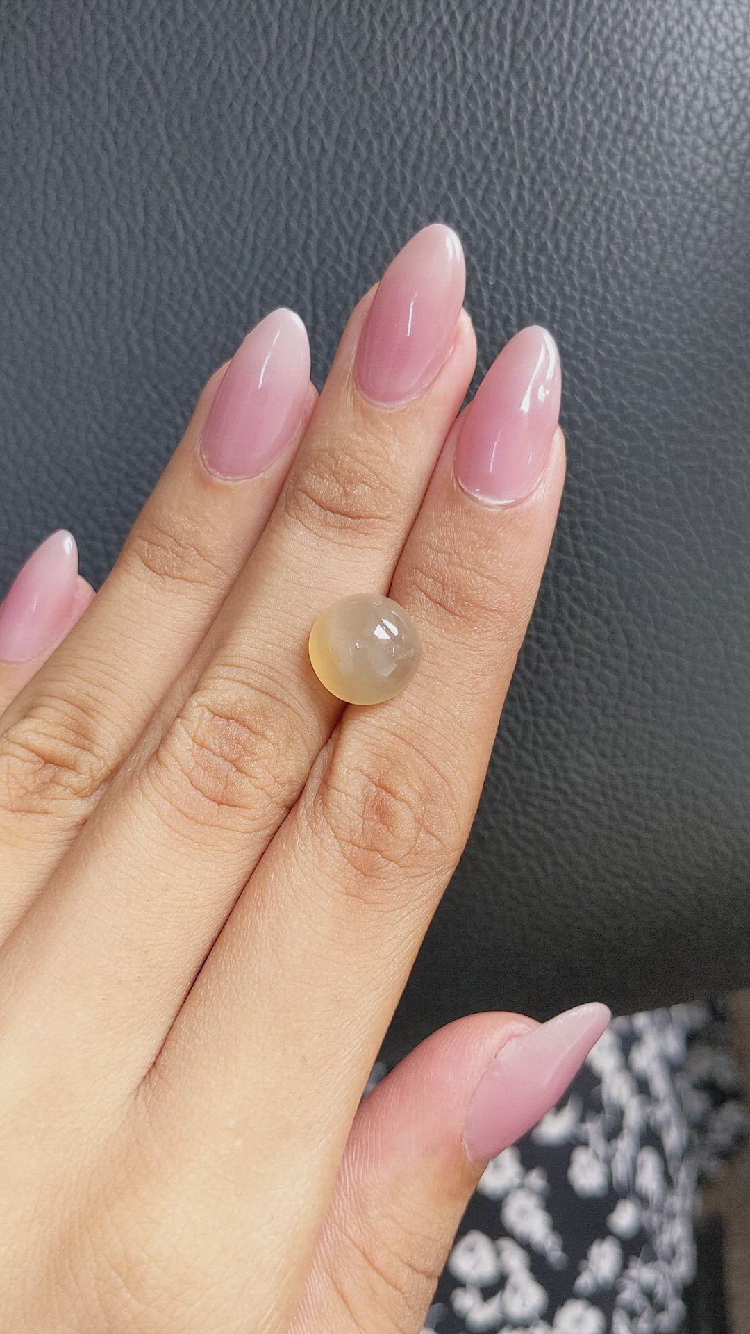 6.21 Ct. Cabochon Moonstone from Ceylon (Sri Lanka) Size Video