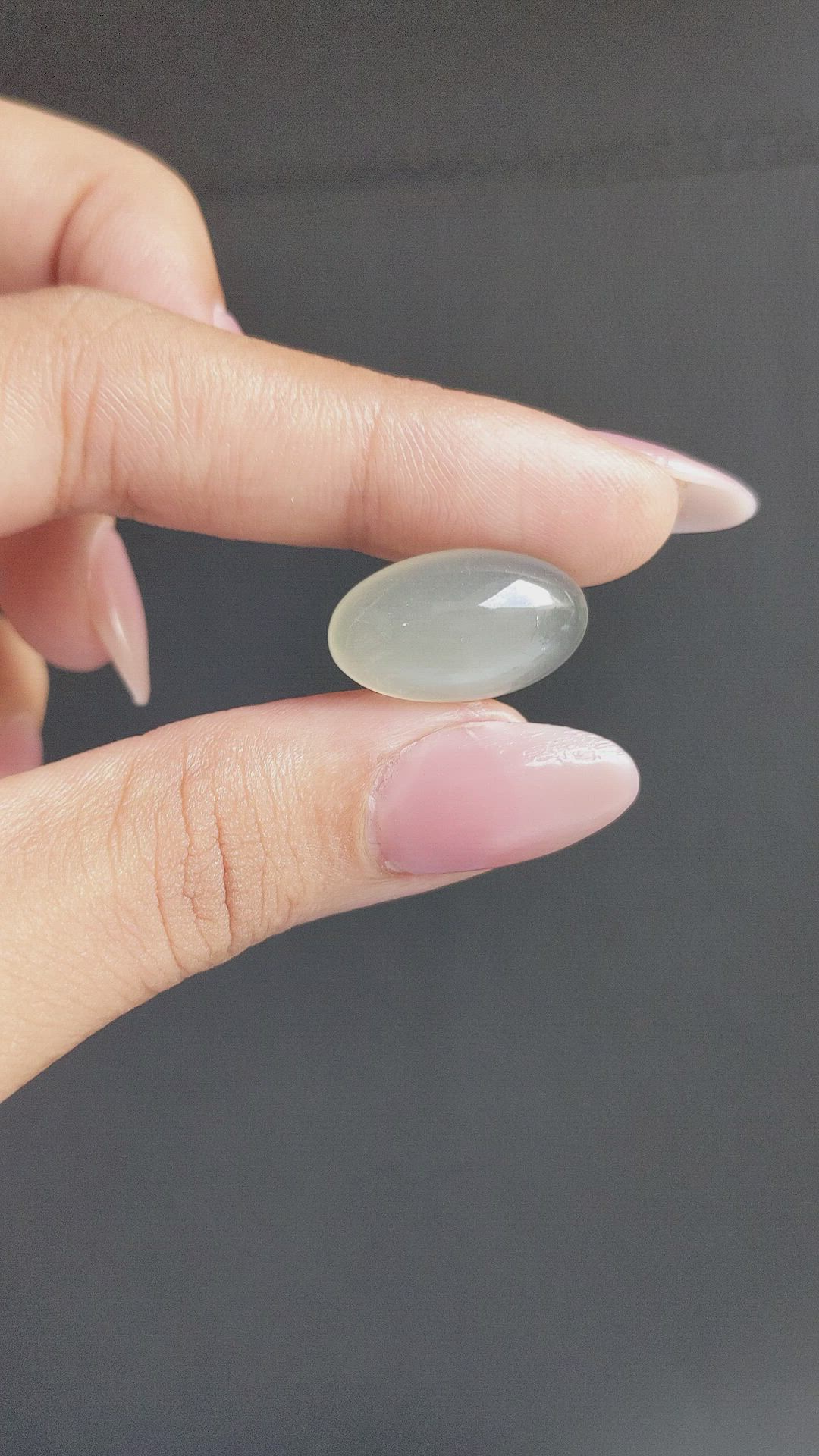 14.07 Ct. Cabochon Moonstone from Ceylon (Sri Lanka) Size Video