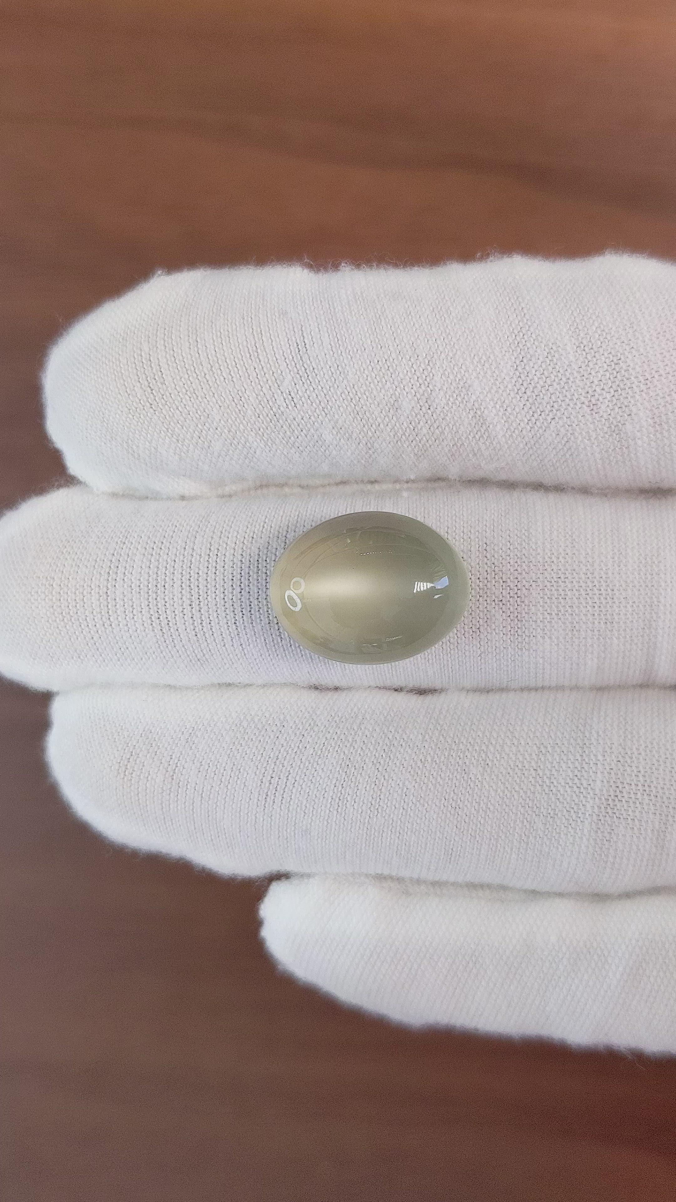 12.18 Ct. Cabochon Moonstone from Ceylon (Sri Lanka) Size Video