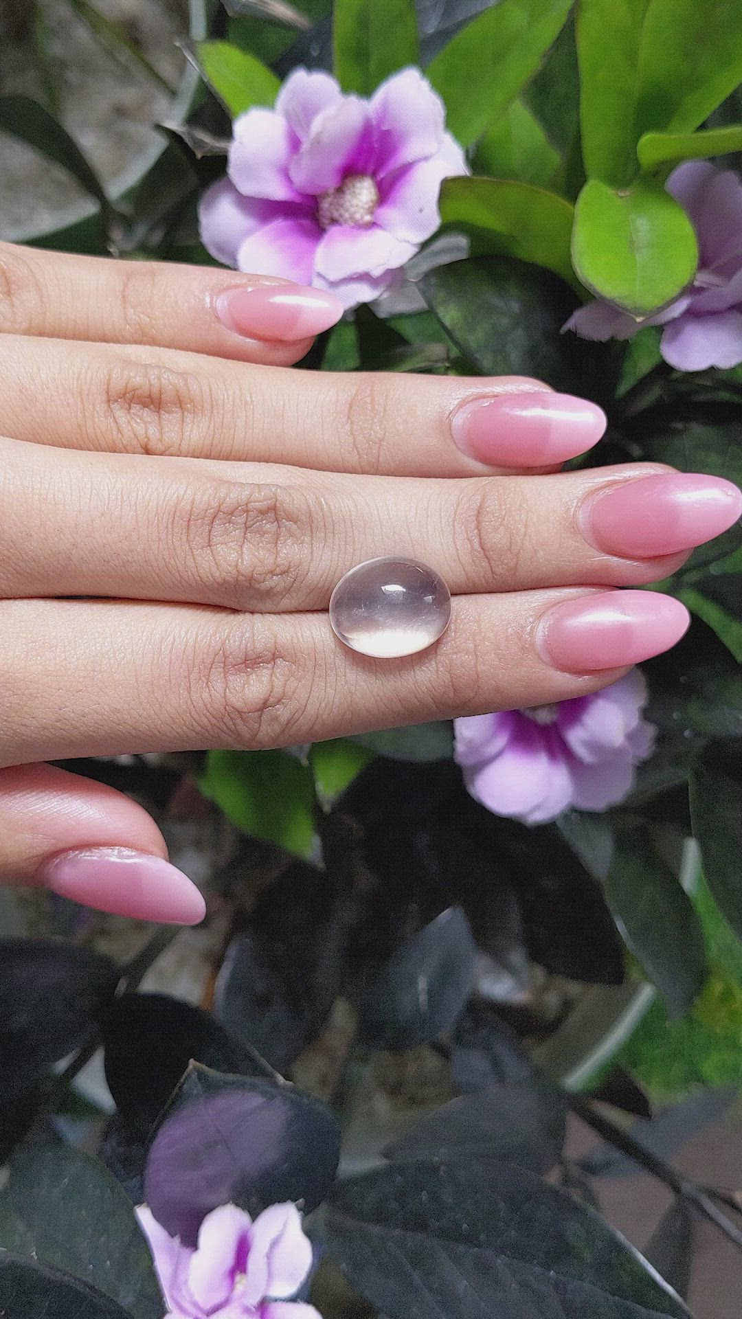 7.90 Ct. Cabochon Moonstone from Ceylon (Sri Lanka) Size Video