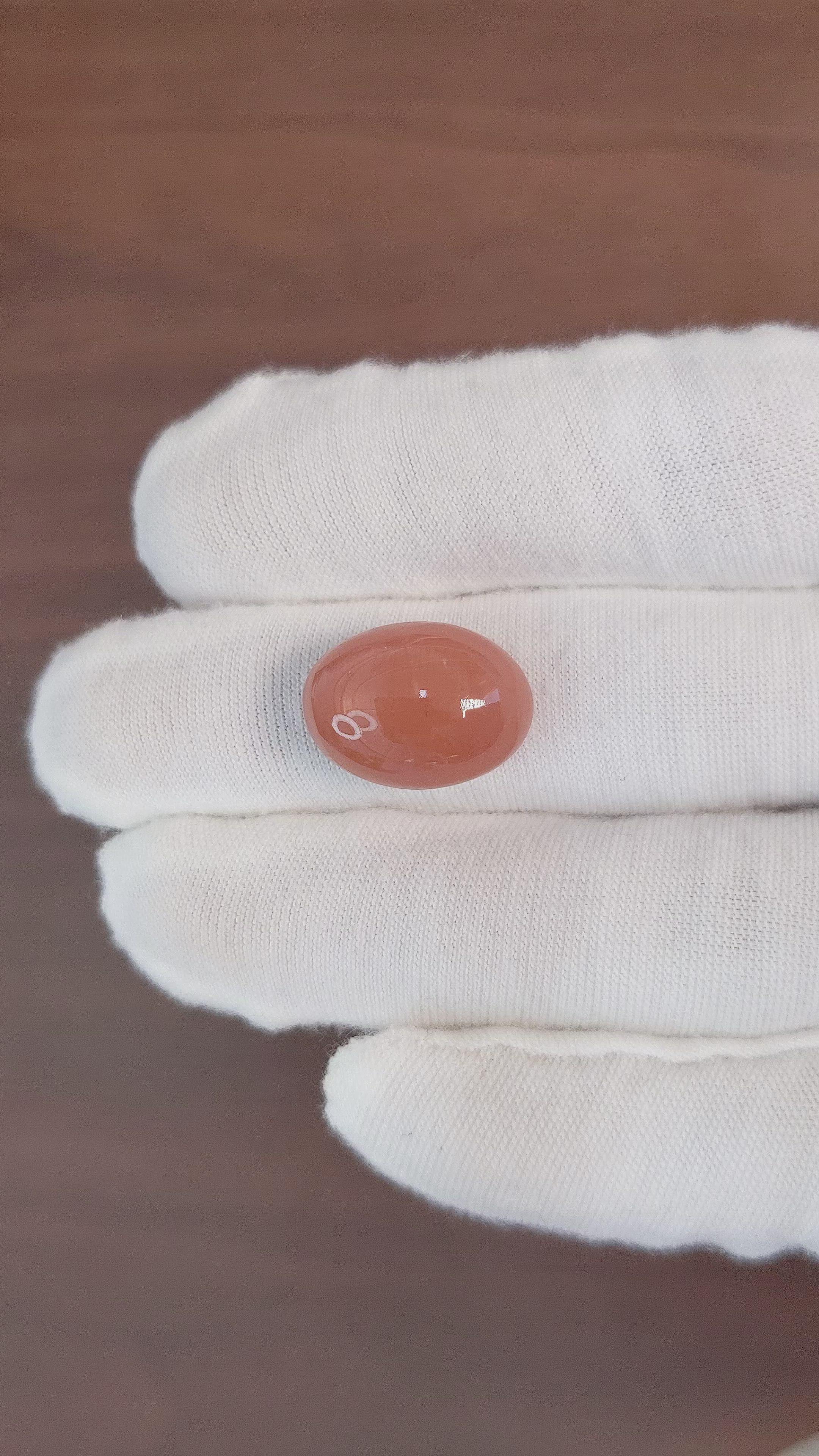 13.67 Ct. Cabochon Moonstone from Ceylon (Sri Lanka) Size Video