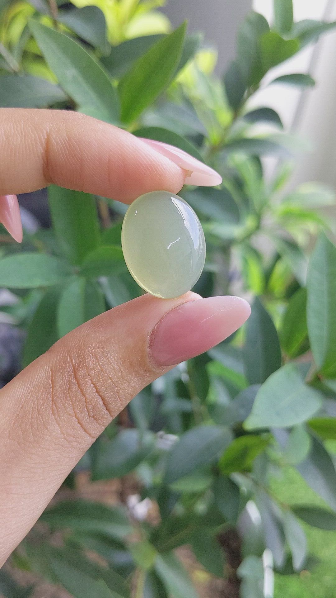 14.57 Ct. Cabochon Moonstone from Ceylon (Sri Lanka) Size Video