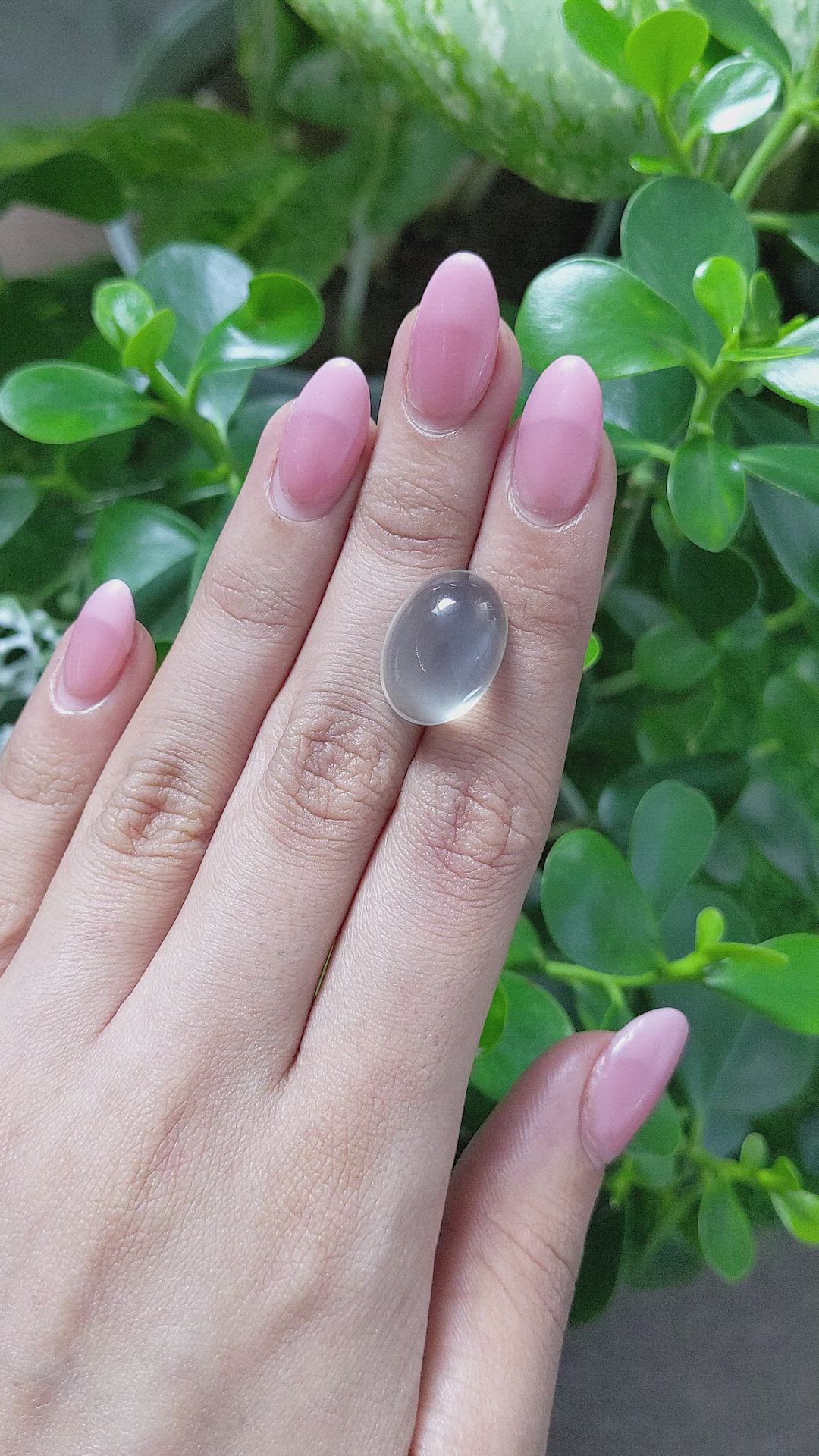 15.11 Ct. Cabochon Moonstone from Ceylon (Sri Lanka) Size Video