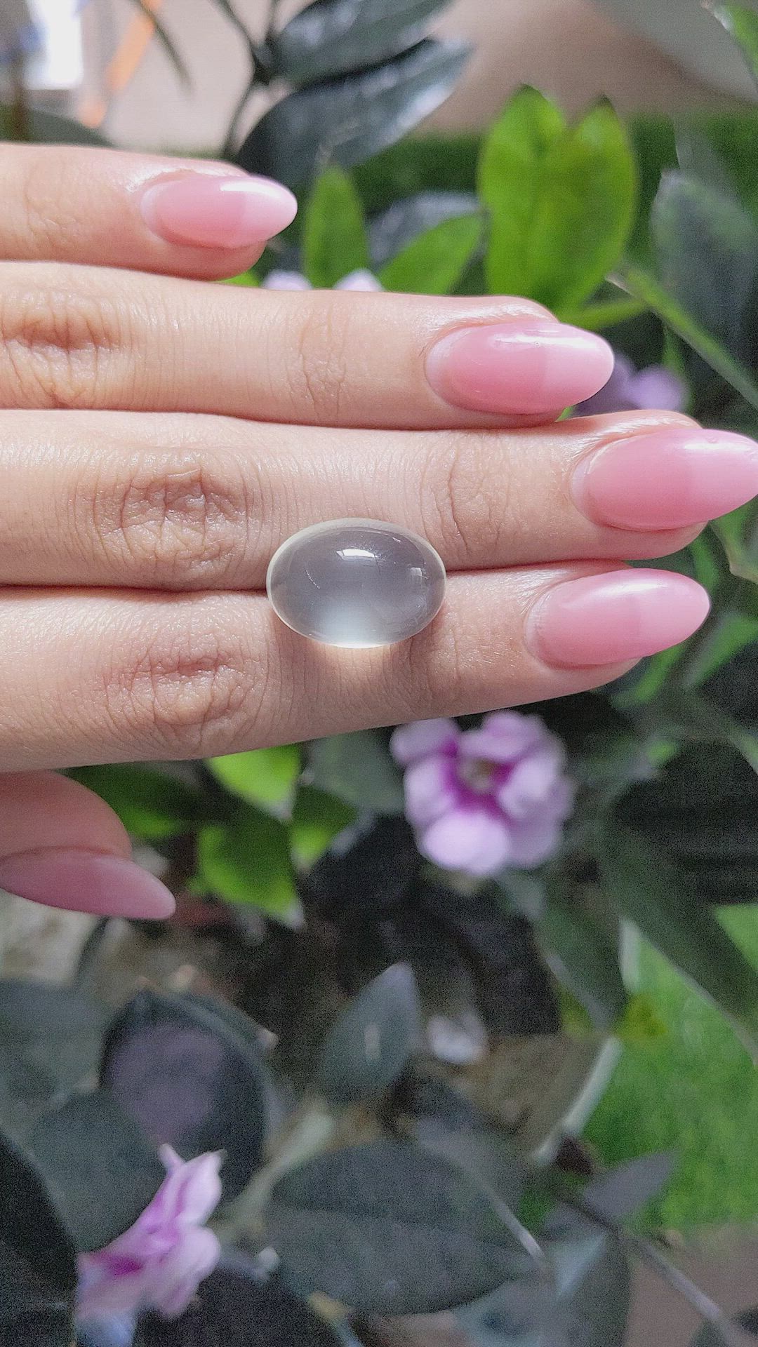 15.11 Ct. Cabochon Moonstone from Ceylon (Sri Lanka) Size Video