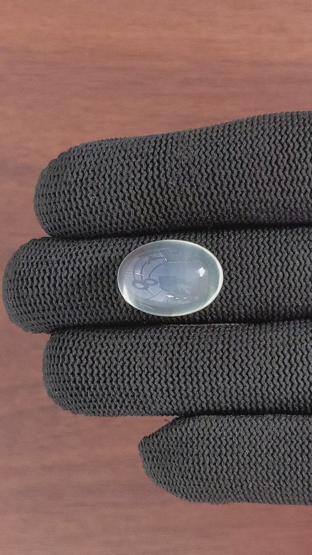 15.11 Ct. Cabochon Moonstone from Ceylon (Sri Lanka) Size Video