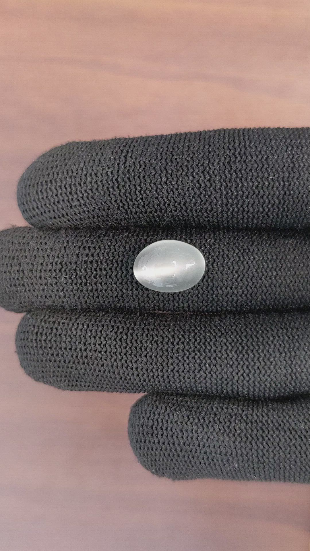 6.51 Ct. Cabochon Moonstone from Ceylon (Sri Lanka) Size Video