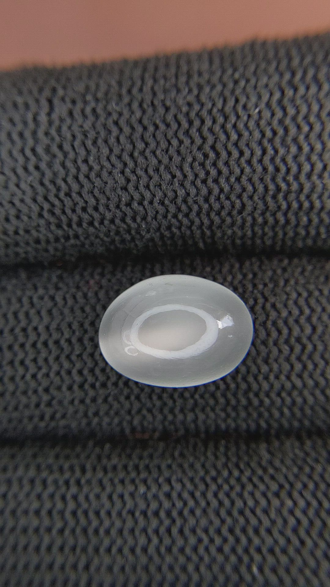 6.51 Ct. Cabochon Moonstone from Ceylon (Sri Lanka) Size Video