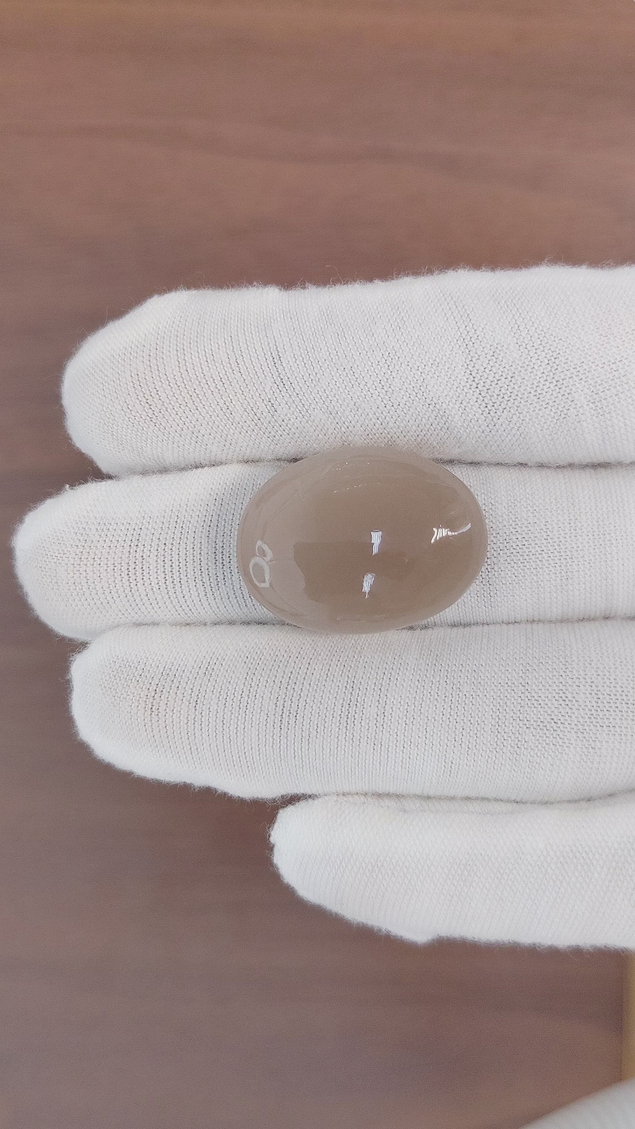 28.37 Ct. Cabochon Moonstone from Ceylon (Sri Lanka) Size Video