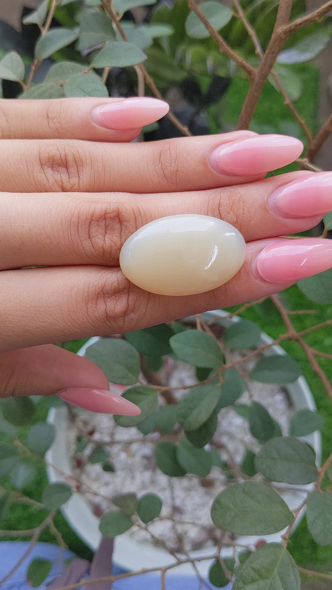 34.36 Ct. Cabochon Moonstone from Ceylon (Sri Lanka) Size Video
