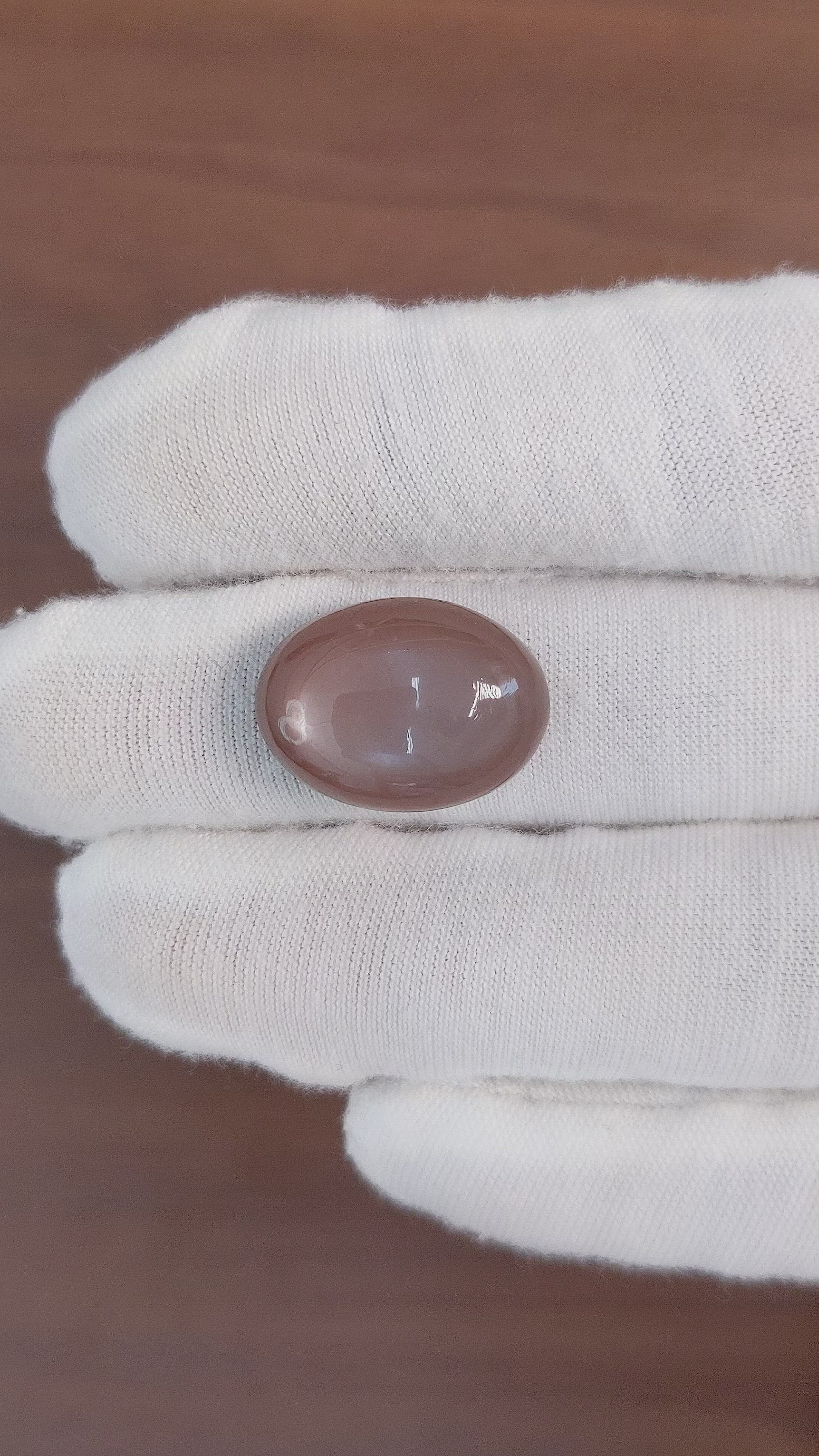 15.14 Ct. Cabochon Moonstone from Ceylon (Sri Lanka) Size Video