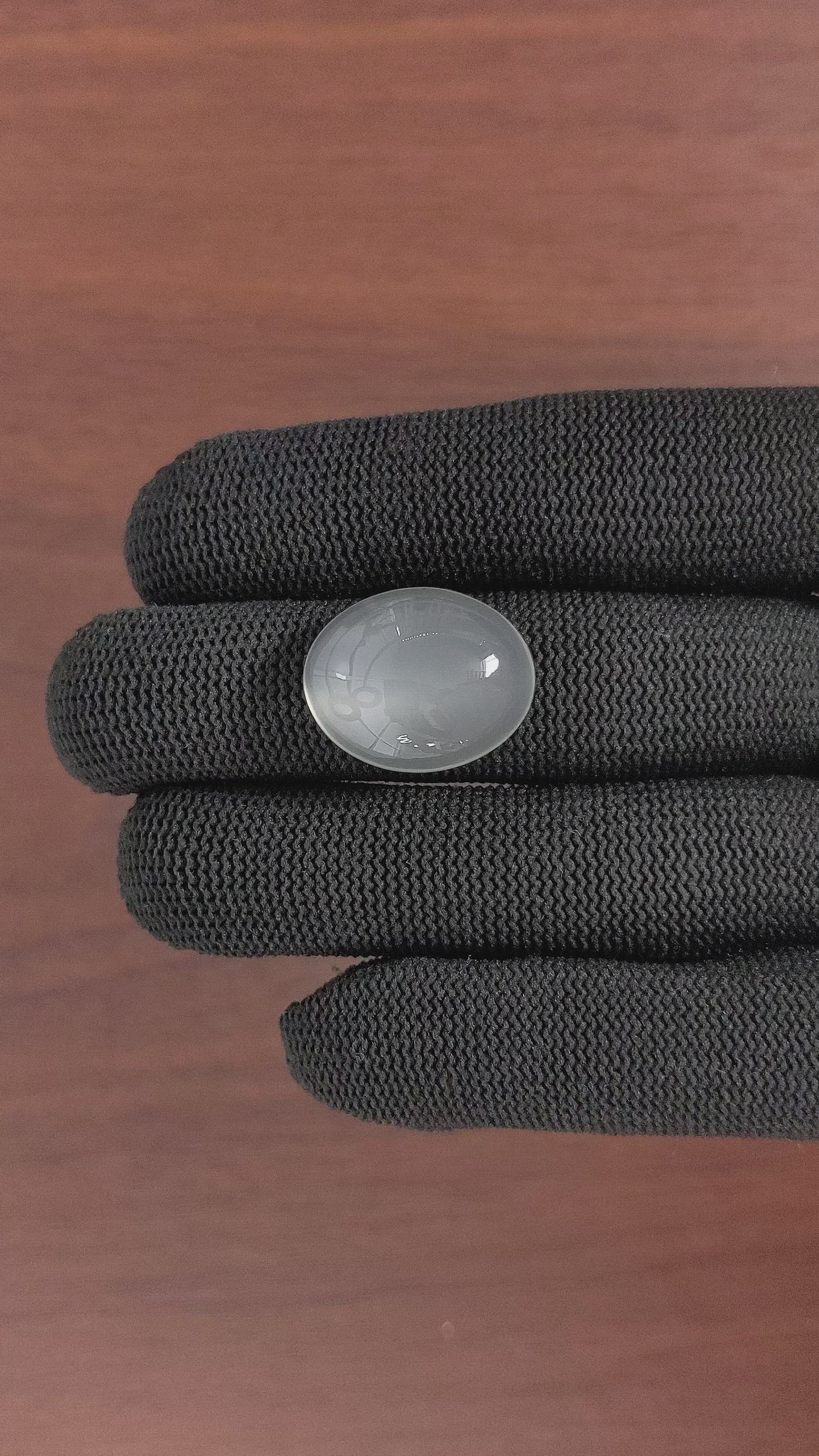 17.05 Ct. Cabochon Moonstone from Ceylon (Sri Lanka) Size Video