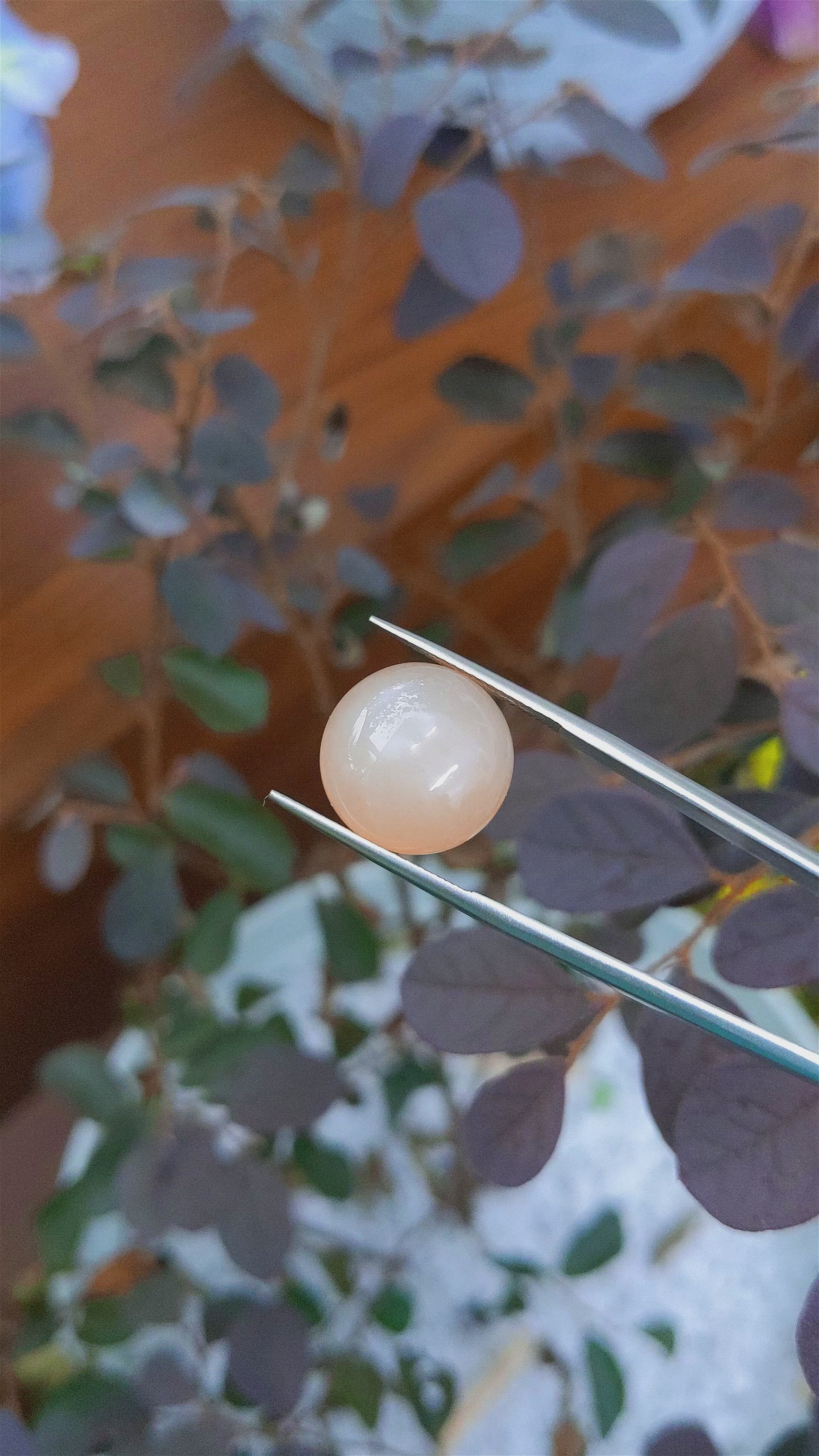 13.44 Ct. Cabochon Moonstone from Ceylon (Sri Lanka) Size Video