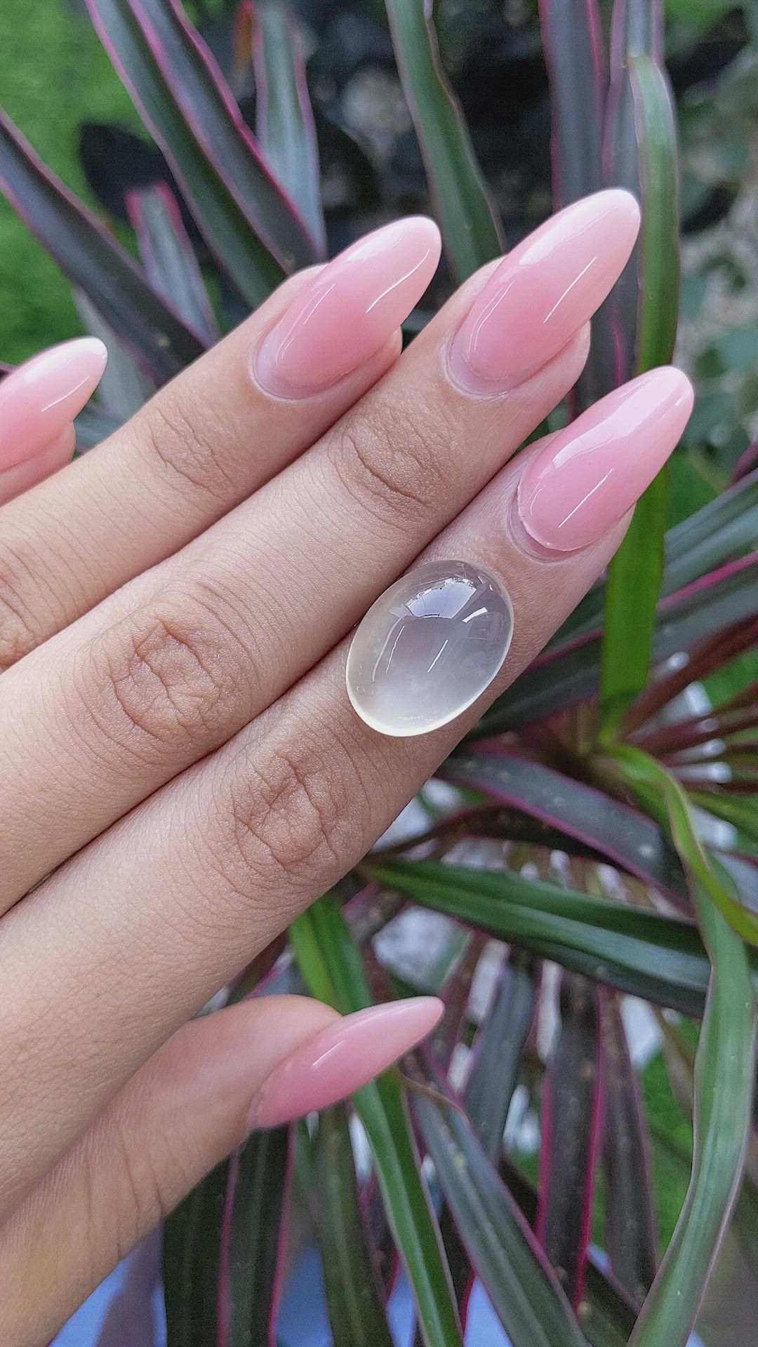 17.64 Ct. Cabochon Moonstone from Ceylon (Sri Lanka) Size Video