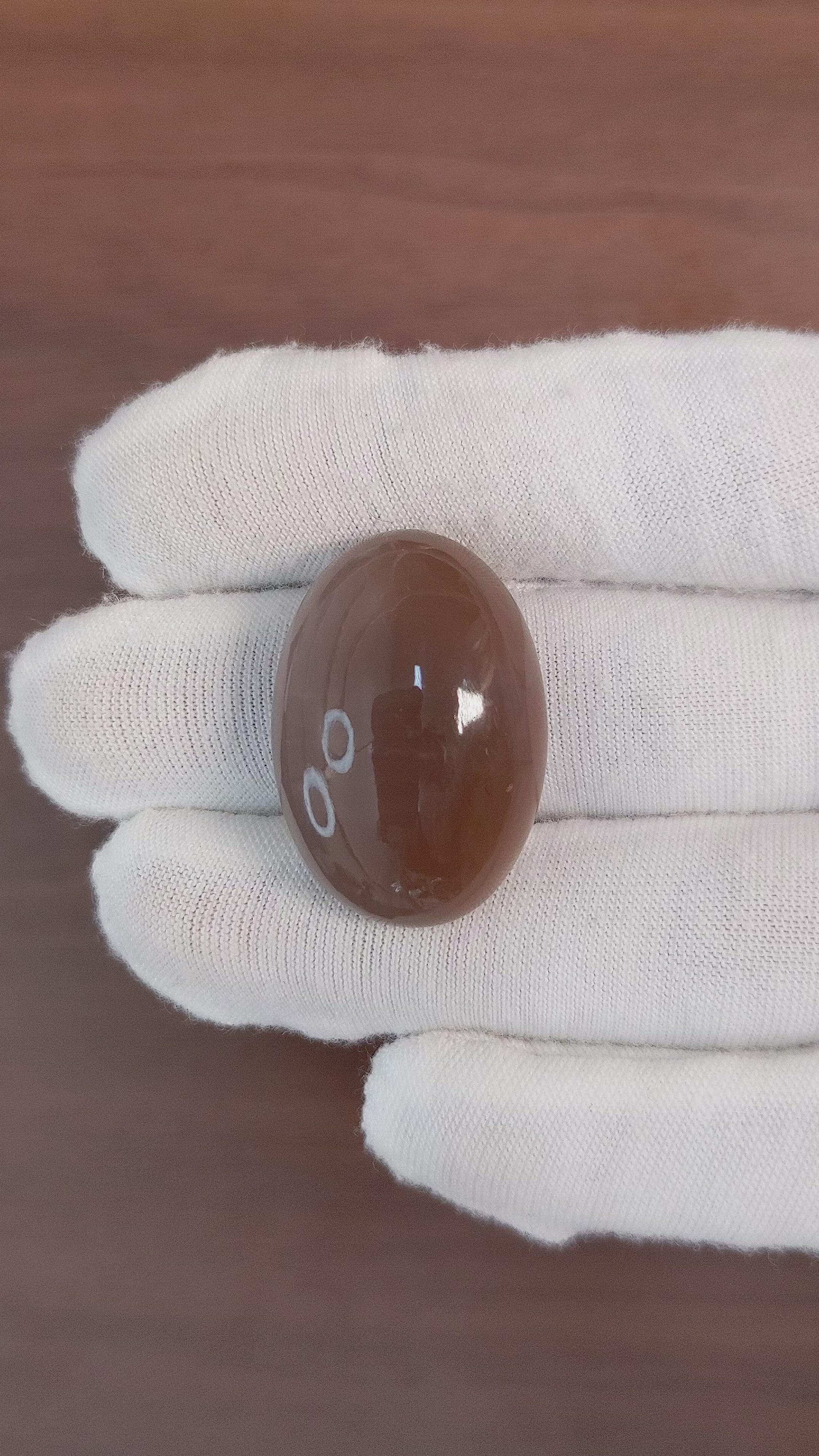 46.54 Ct. Cabochon Moonstone from Ceylon (Sri Lanka) Size Video