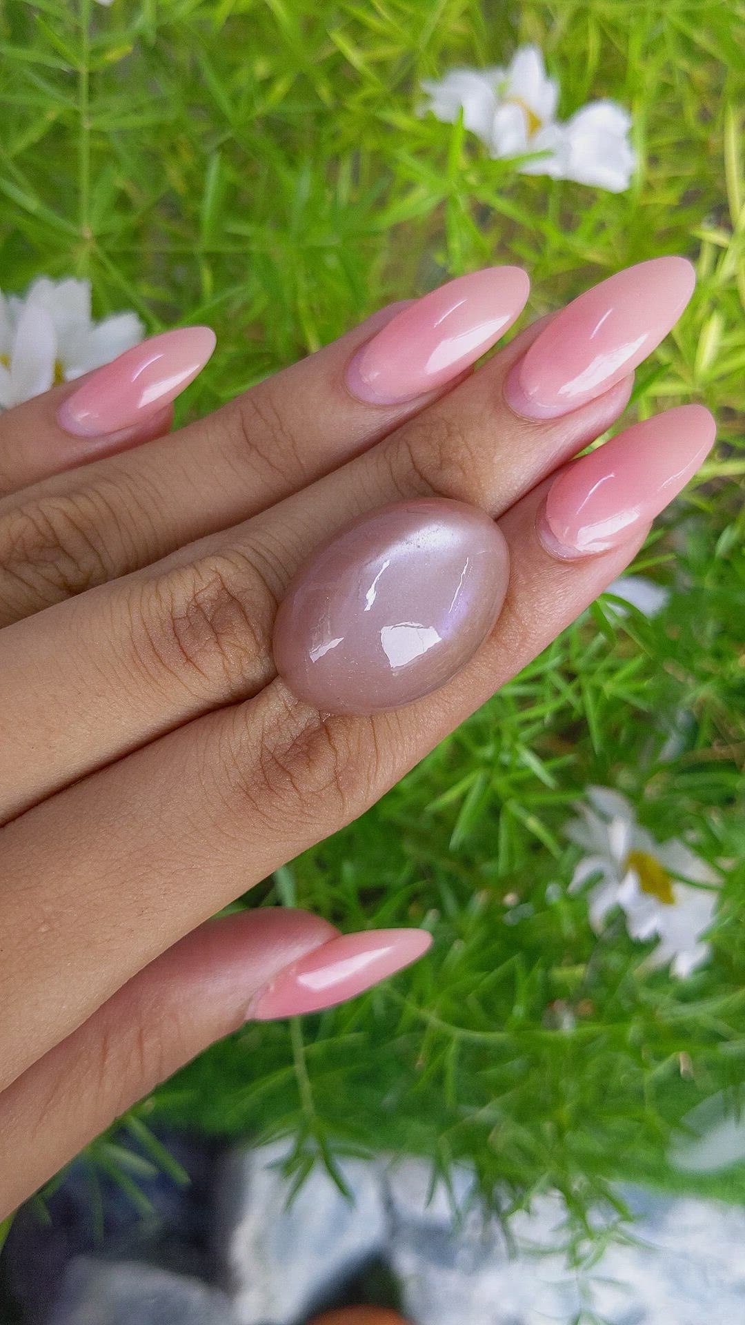 45.34 Ct. Cabochon Moonstone from Ceylon (Sri Lanka) Size Video