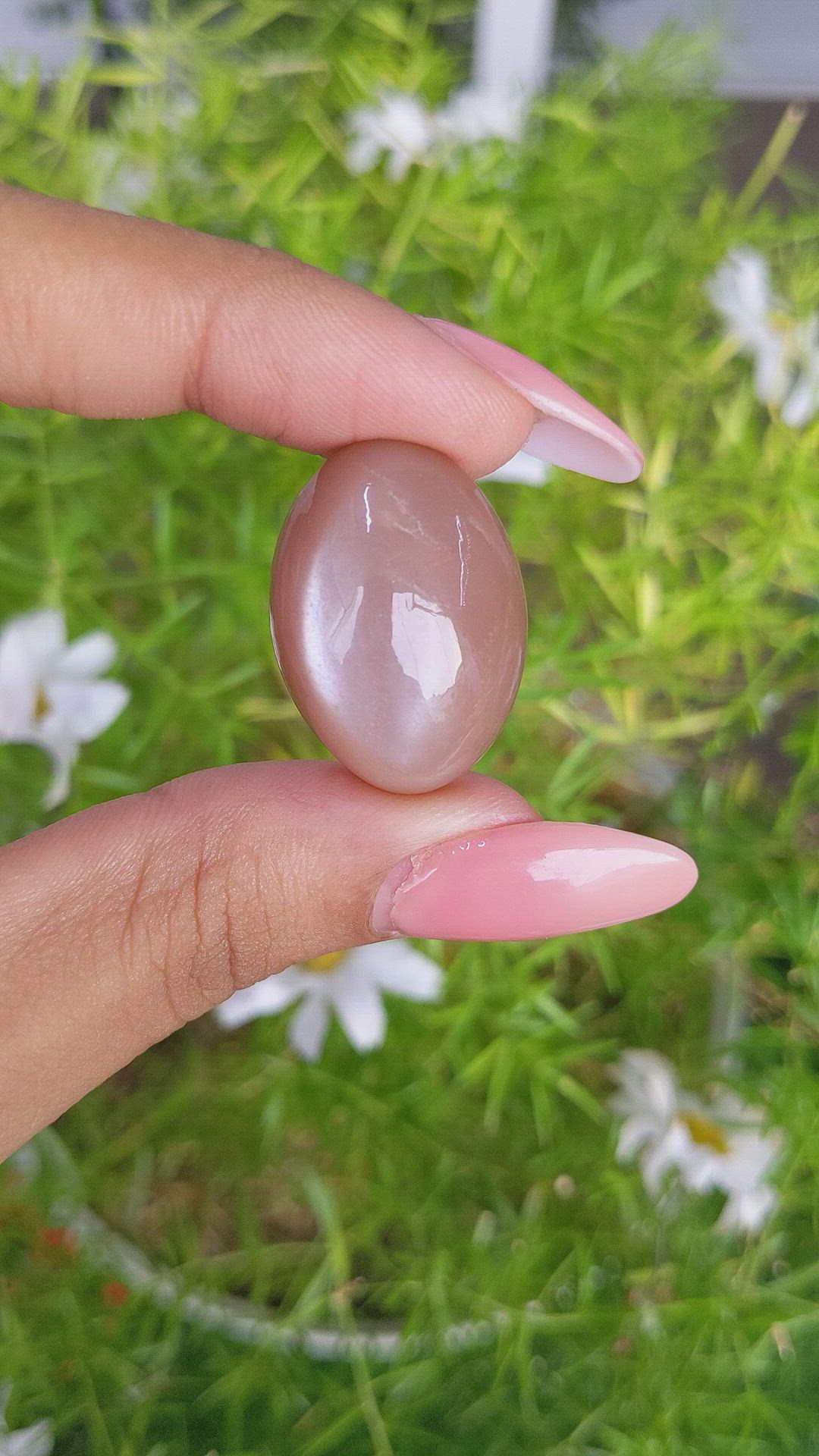 45.34 Ct. Cabochon Moonstone from Ceylon (Sri Lanka) Size Video