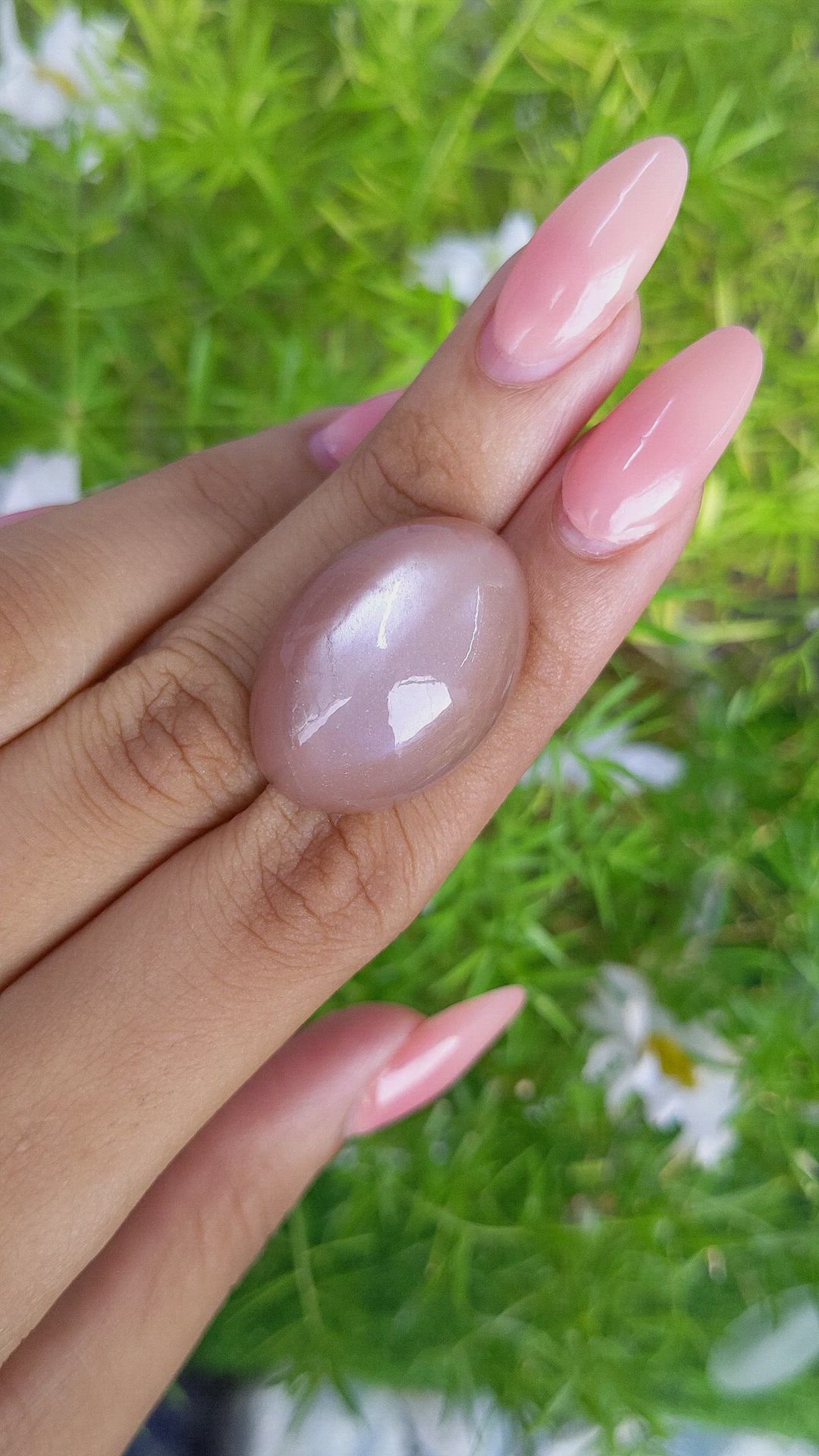 45.34 Ct. Cabochon Moonstone from Ceylon (Sri Lanka) Size Video