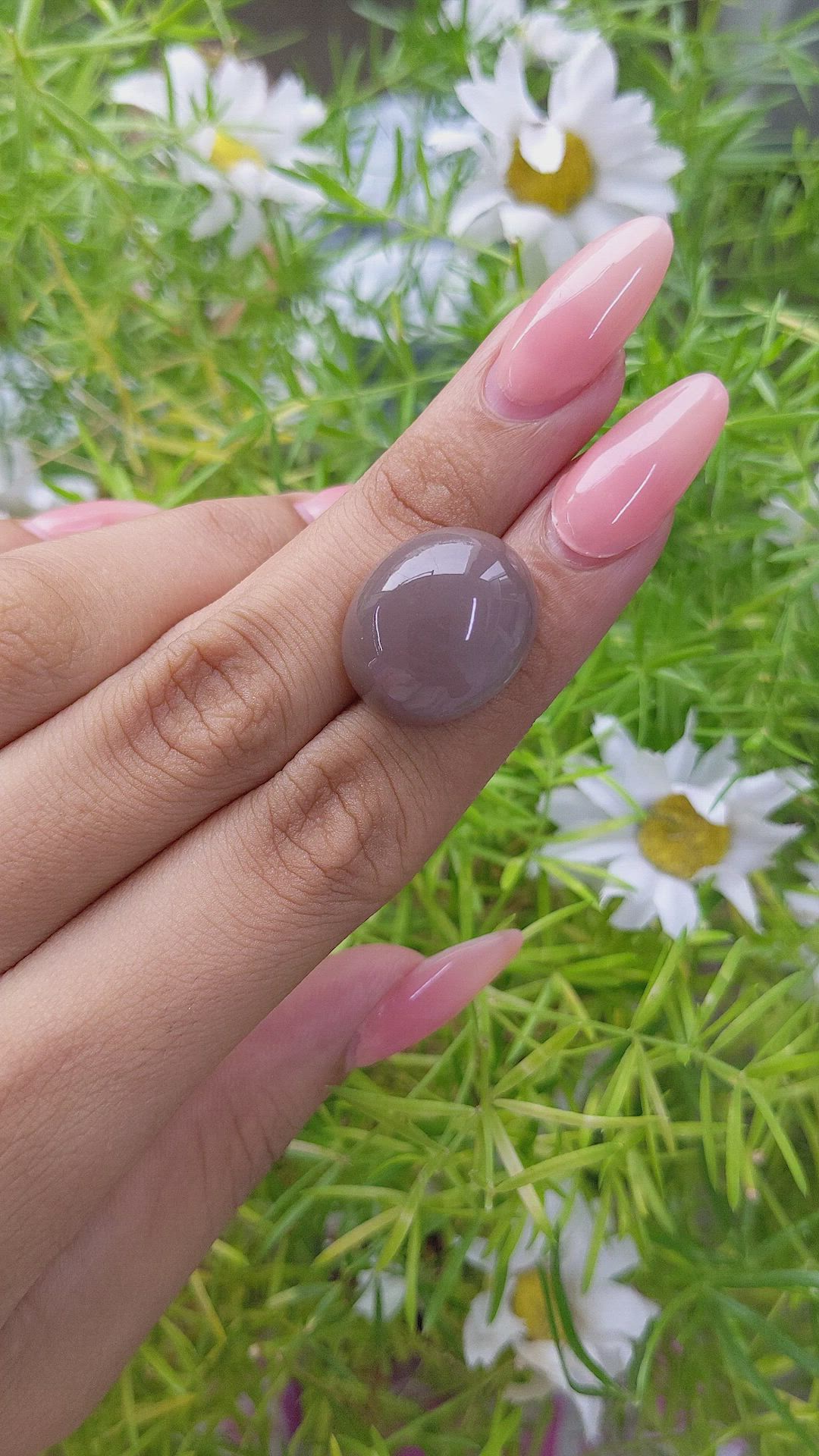 23.67 Ct. Cabochon Moonstone from Ceylon (Sri Lanka) Size Video