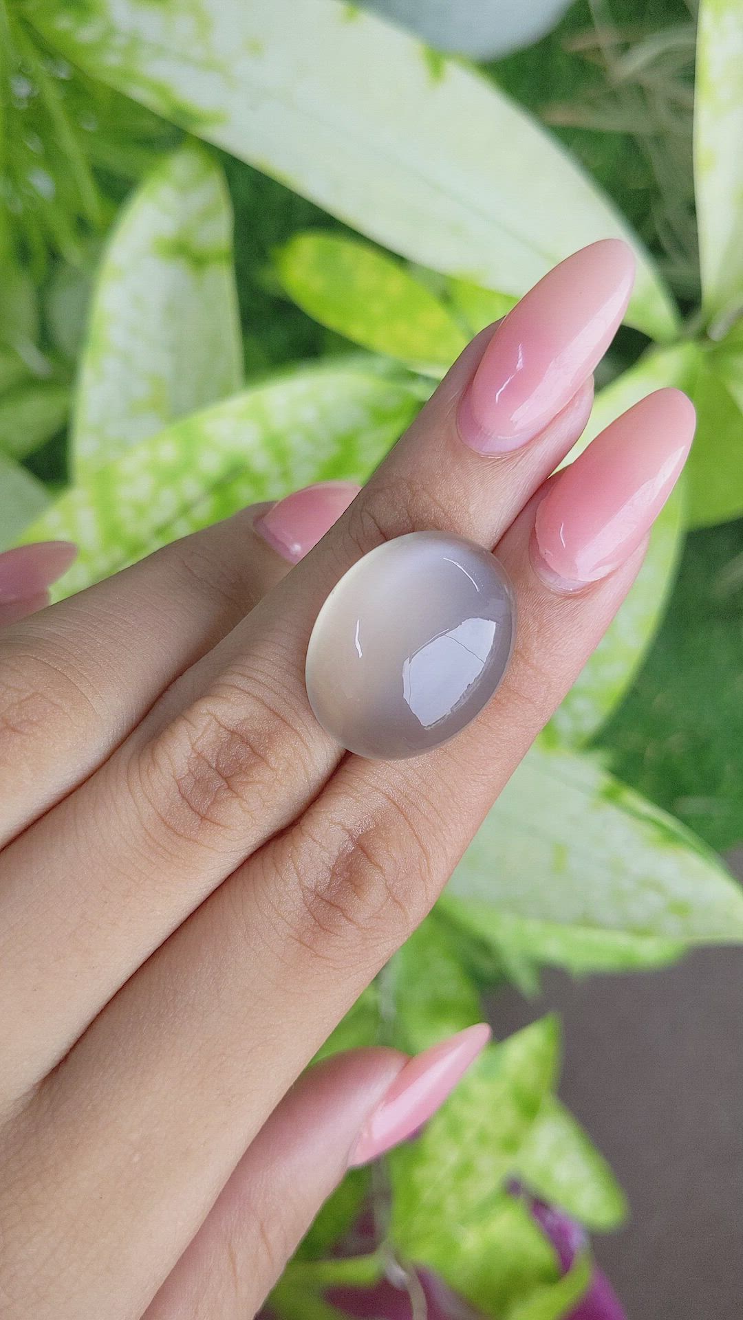 26.61 Ct. Cabochon Moonstone from Ceylon (Sri Lanka) Size Video