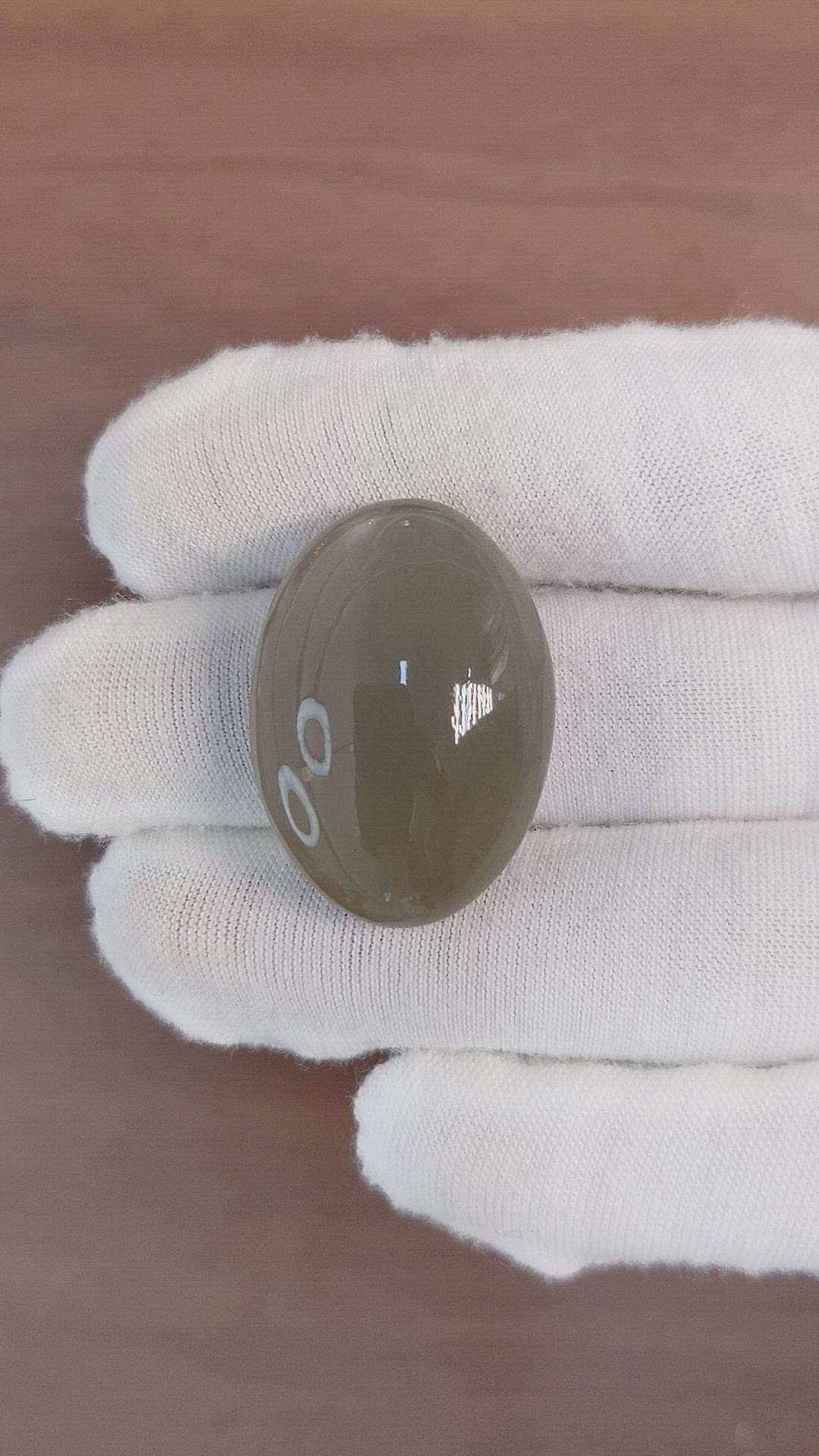 52.25 Ct. Cabochon Moonstone from Ceylon (Sri Lanka) Size Video