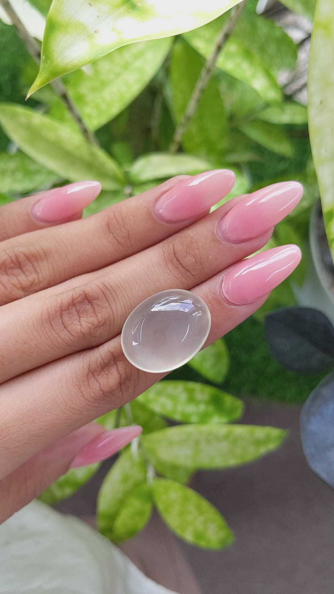 34.06 Ct. Cabochon Moonstone from Ceylon (Sri Lanka) Size Video