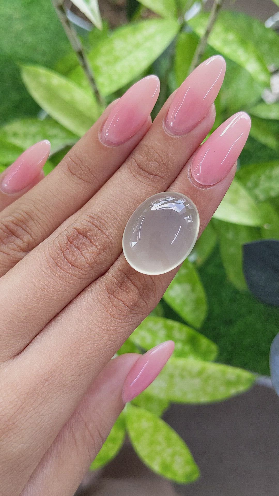 34.06 Ct. Cabochon Moonstone from Ceylon (Sri Lanka) Size Video