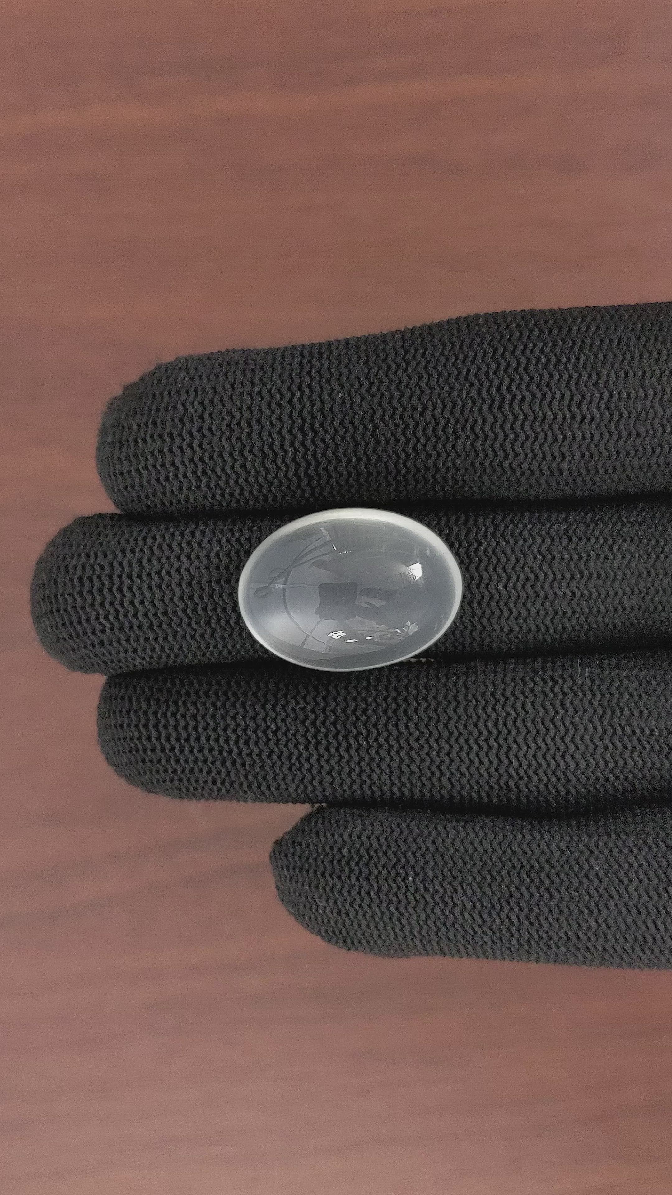 25.42 Ct. Cabochon Moonstone from Ceylon (Sri Lanka) Size Video