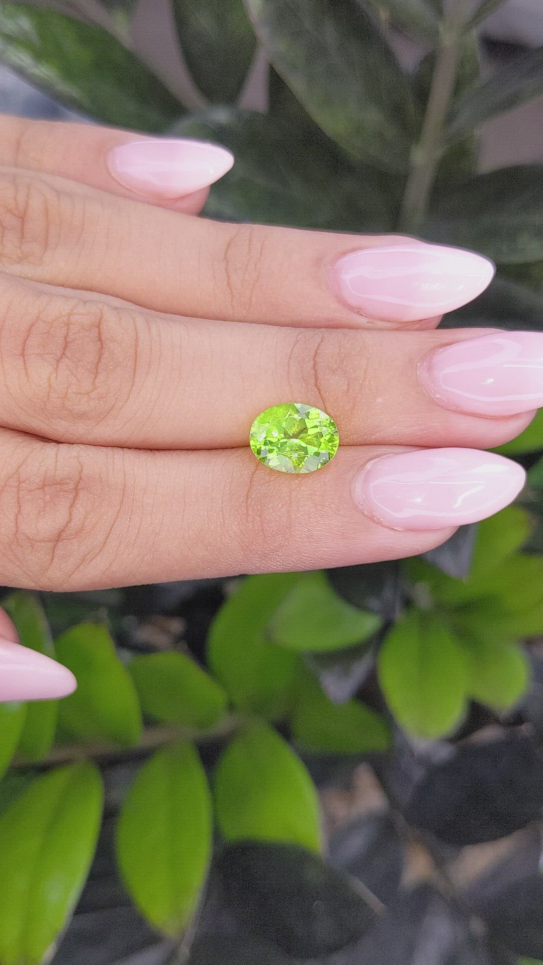 2.70 Ct. Peridot from Ceylon (Sri Lanka) Size Video