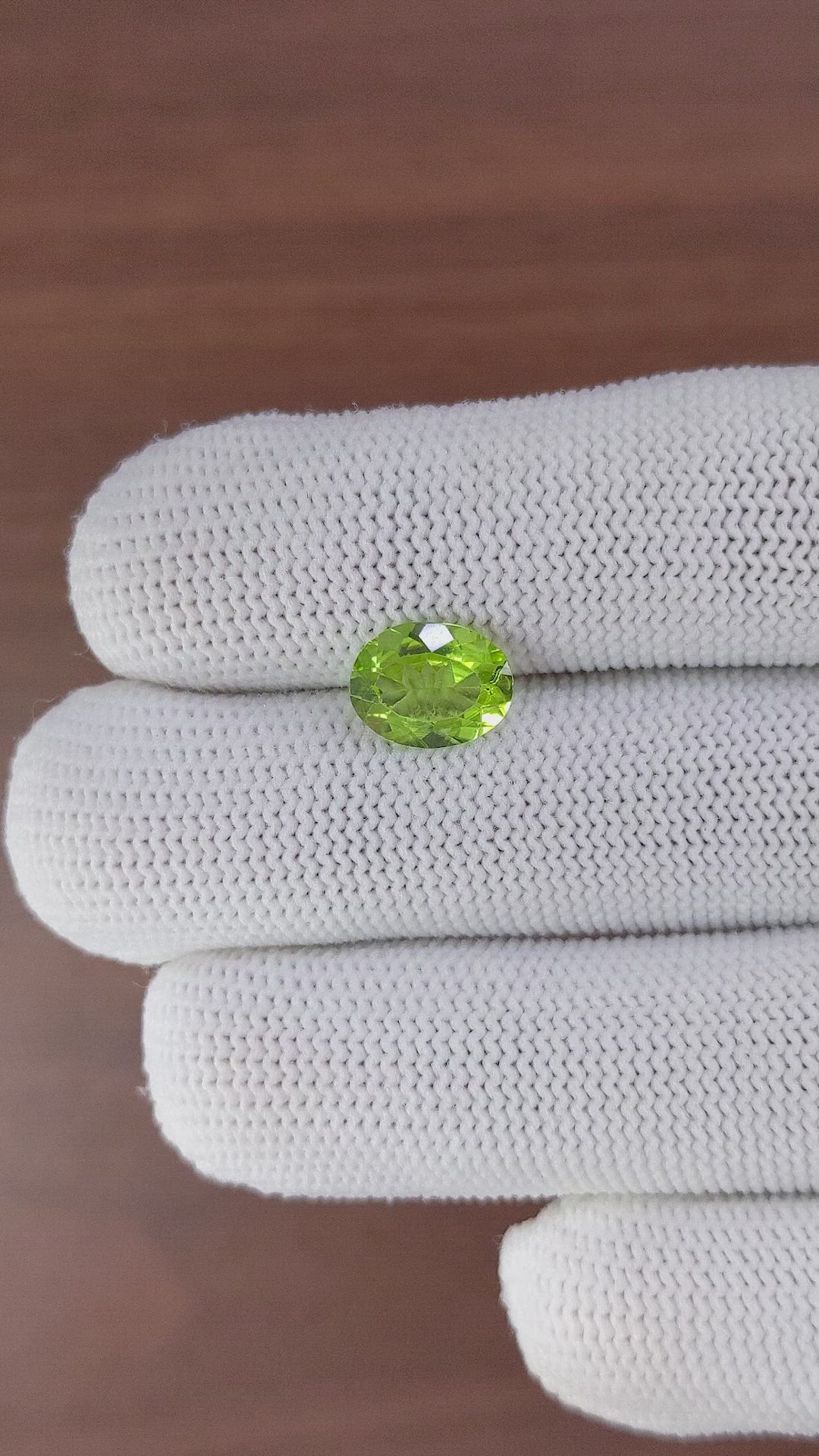2.53 Ct. Peridot from Ceylon (Sri Lanka) Size Video
