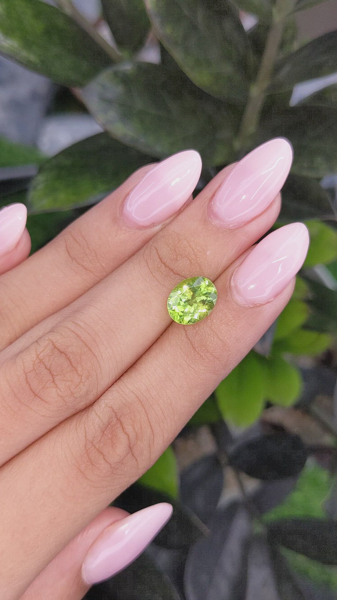 2.53 Ct. Peridot from Ceylon (Sri Lanka) Size Video